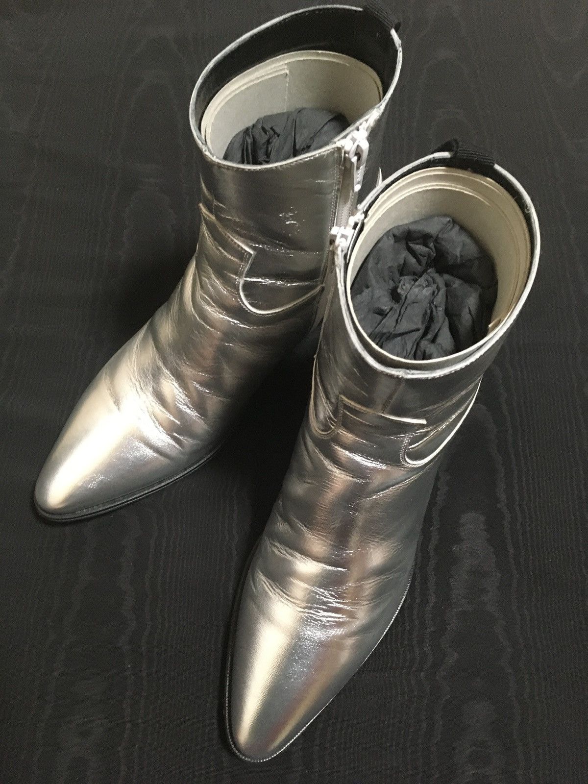 Celine × Hedi Slimane CELINE 19SS Hedi Slimane Silver Jacno 60 Size IT39 Size US 6 / EU 39 - 9 Thumbnail
