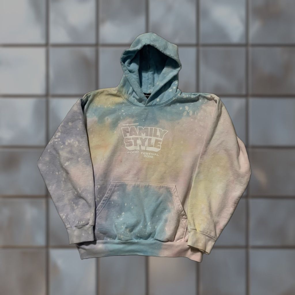 The Hundreds VINTAGE The Hundreds Family Style Food Festival Tie Dye Heavyweight Pullover Hoodie XL Size US XL / EU 56 / 4 - 1 Thumbnail