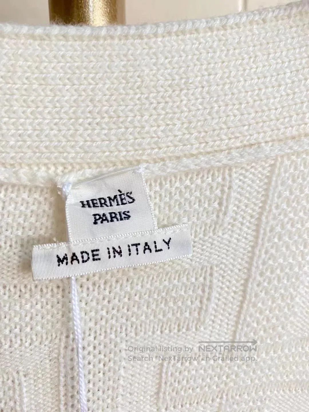 Hermes Hermes White Cardigan Sweater New. Size US S / EU 44-46 / 1 - 2 Thumbnail