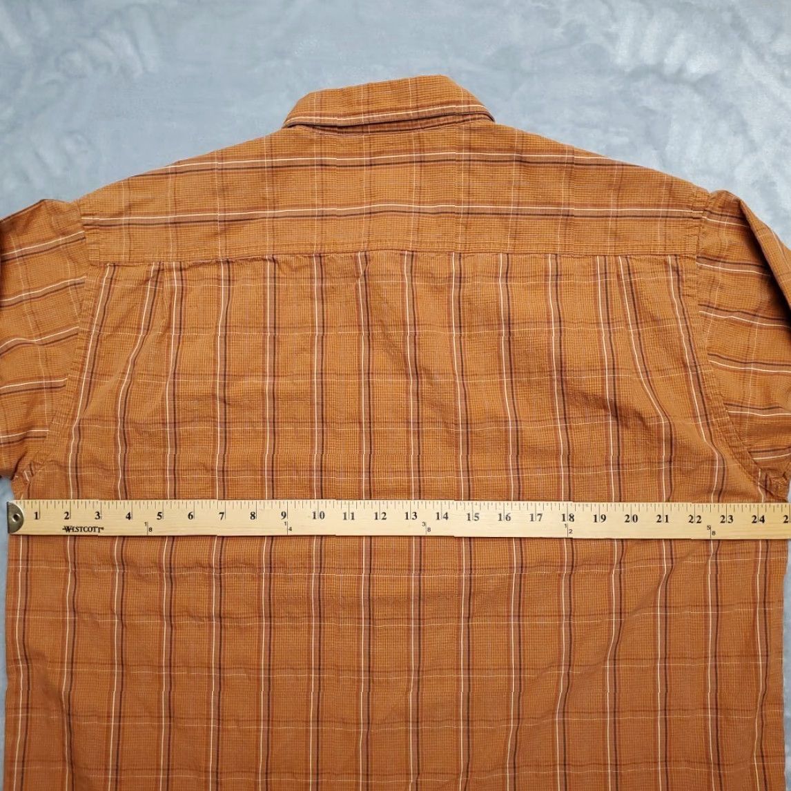 Vintage Columbia Shirt Mens XL Orange Plaid Woven Long Sleeve Button-Up Casual Outdoor Classic Size US XL / EU 56 / 4 - 7 Thumbnail
