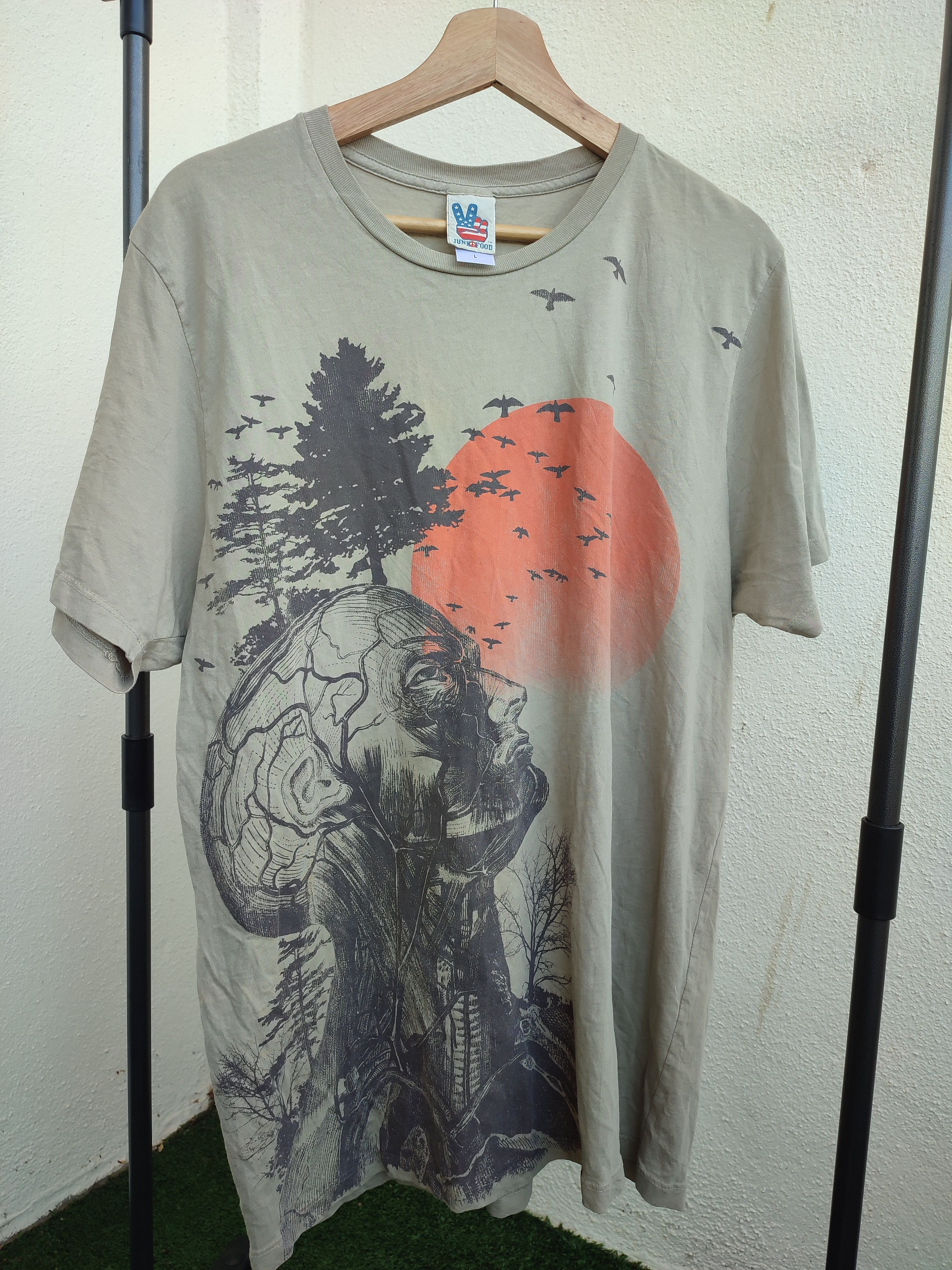 Junk Food Vintage Junk Food Skull Tees Size US L / EU 52-54 / 3 - 2 Thumbnail