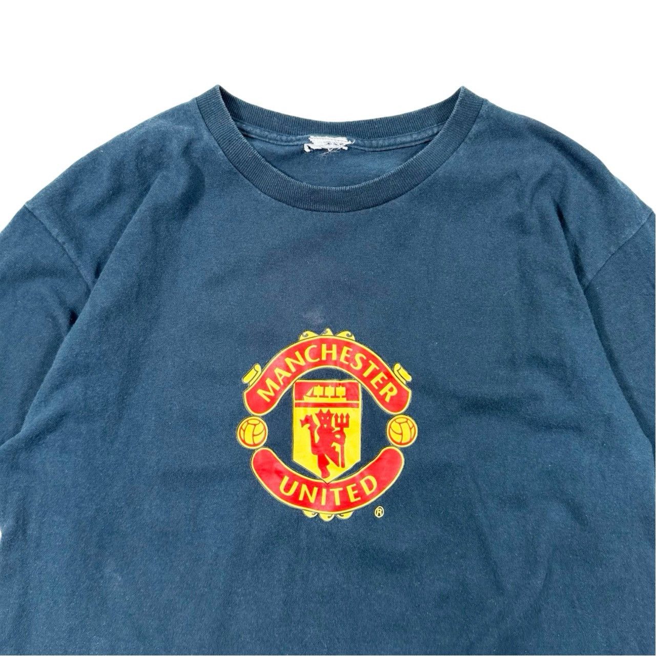 Vintage Vintage 90s Manchester United Graphic Logo T Shirt Size US S / EU 44-46 / 1 - 2 Thumbnail