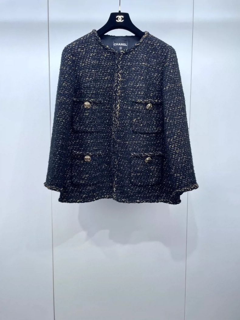 Chanel Chanel Egyptian series silhouette black gold jacket 2504-Ne Size XS / US 0-2 / IT 36-38 - 1 Thumbnail