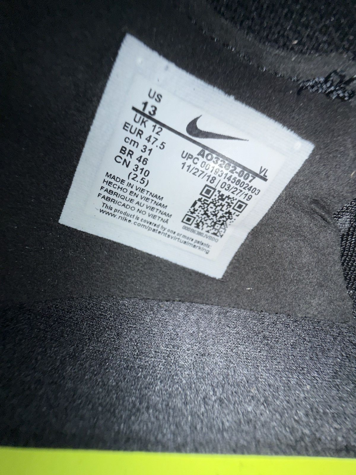 Nike Nike Phantom Vision Elite Football Boots Size US 13 / EU 46 - 9 Thumbnail