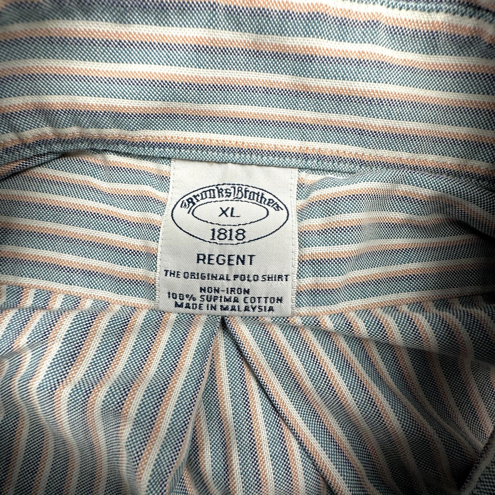 Brooks Brothers Brooks Brothers 1818 Regent Button Down Shirt Men XL Striped Size US XL / EU 56 / 4 - 3 Thumbnail