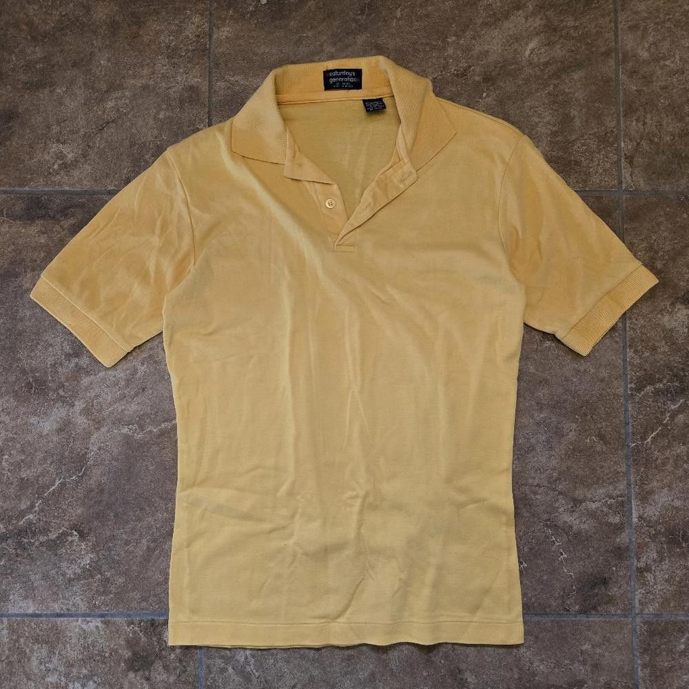 Designer Yellow Collared SG Short Sleeve Size US XL / EU 56 / 4 - 1 Thumbnail