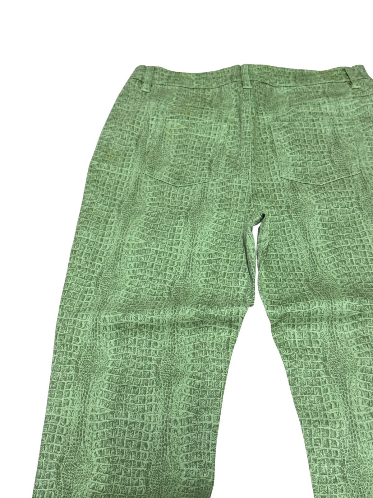 If Six Was Nine Vintage DIANE GILMAN Elastic Snake Design Pants Size US 30 / EU 46 - 10 Thumbnail