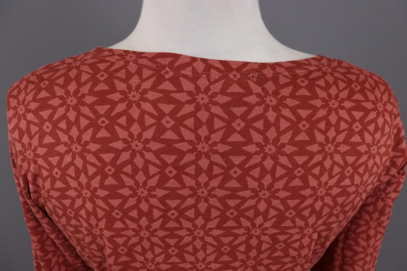 Designer Gudrun Sjorden Red Printed Tunic Shirt Size Size S Size S / US 4 / IT 40 - 10 Thumbnail
