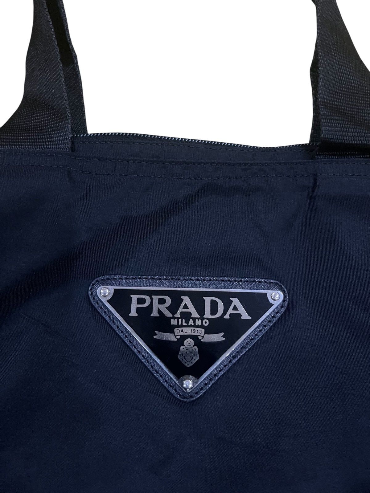 Prada Prada nylon zip tote bag black Size ONE SIZE - 4 Thumbnail