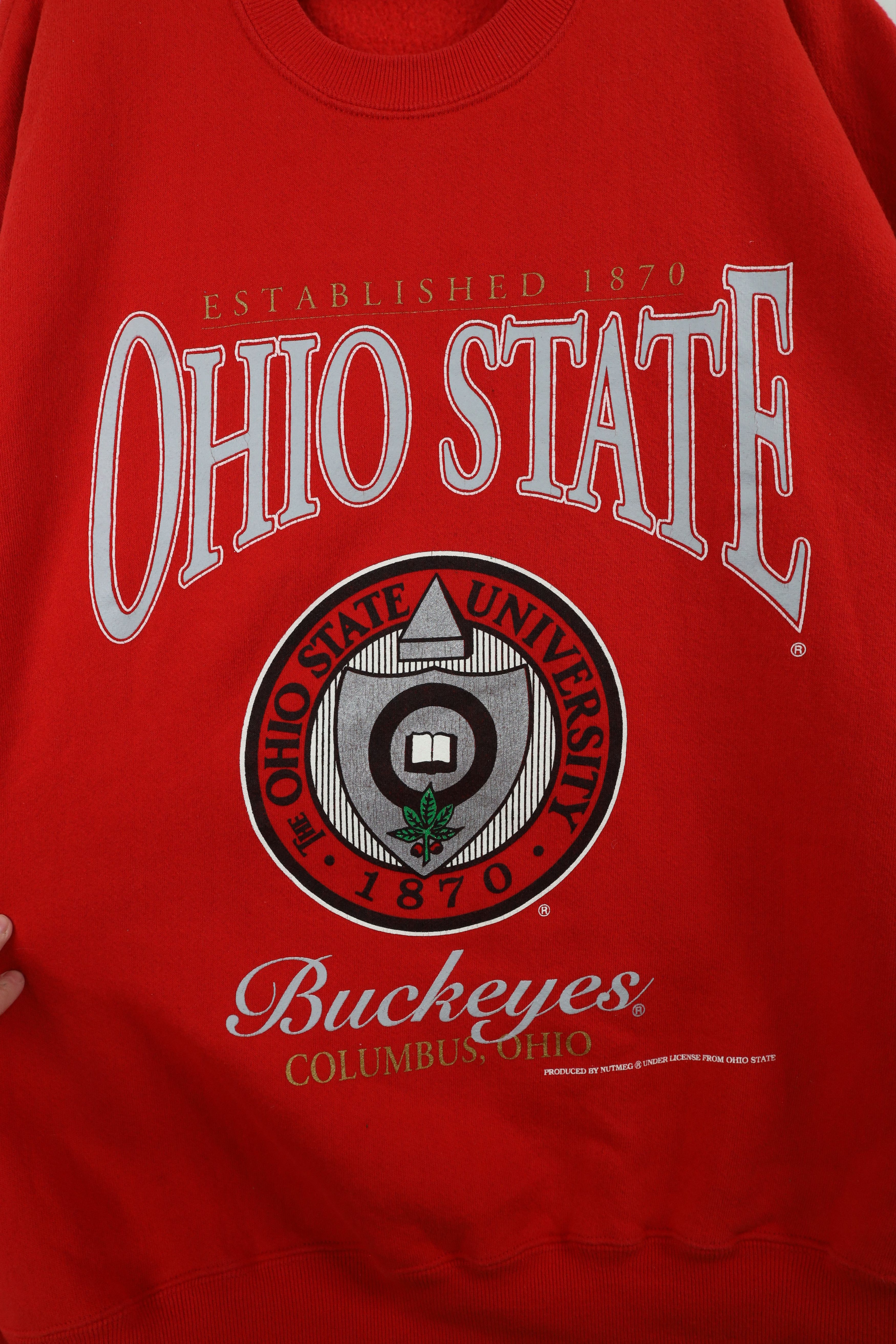 Vintage Vintage 90s Spell Out Ohio State University Sweatshirt USA Size US XXL / EU 58 / 5 - 4 Thumbnail