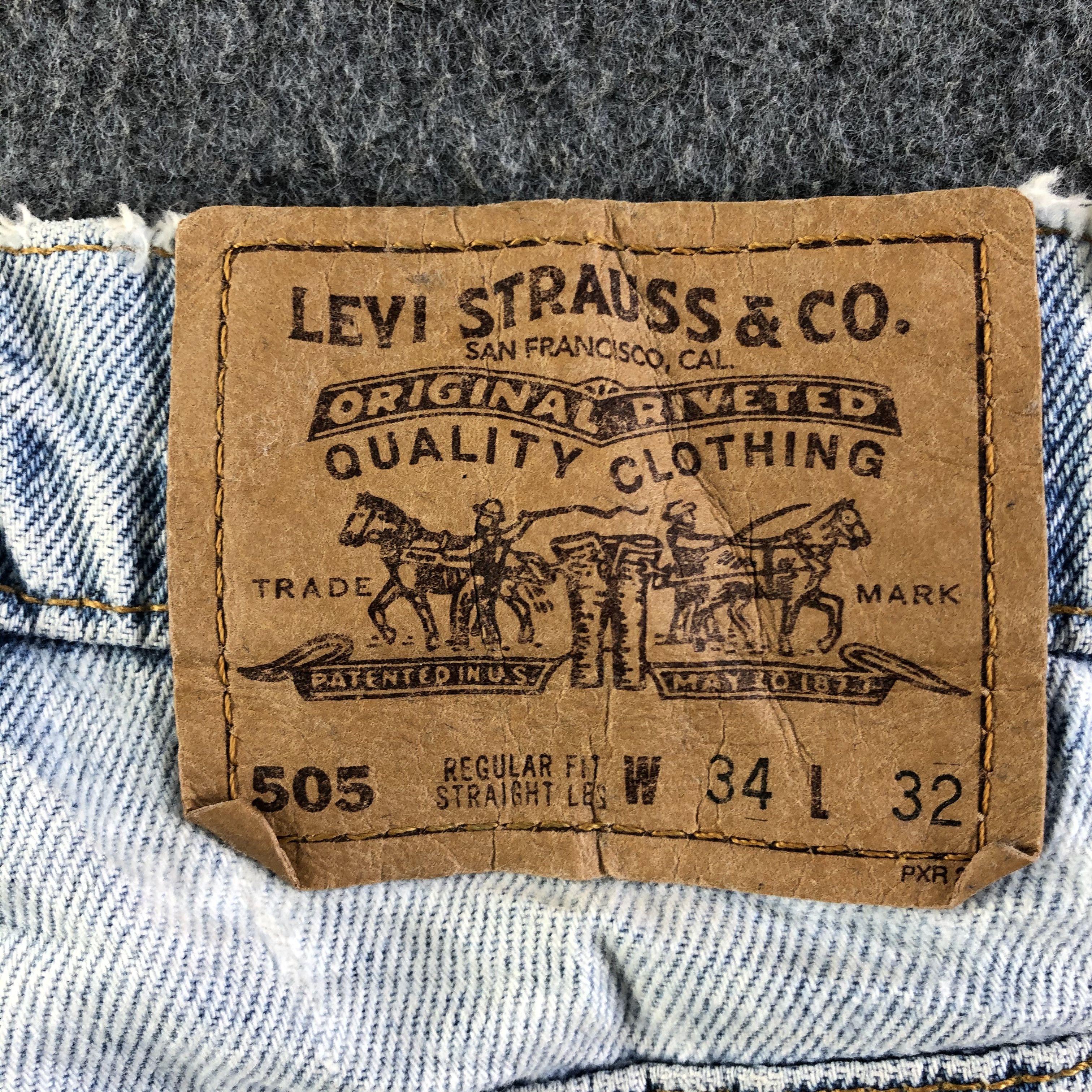Levi's × Vintage Vintage Light Wash Levis 505 Skirt-J3785 Size 33" - 5 Thumbnail