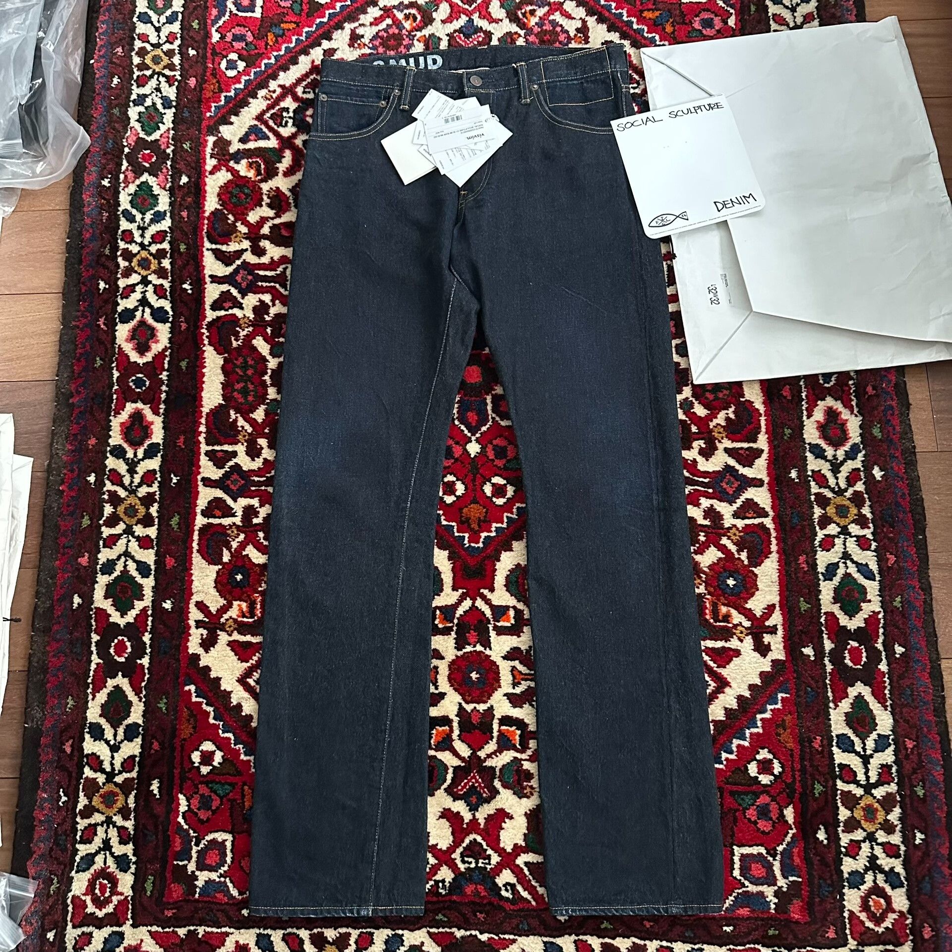 Visvim visvim mud-dyed denim pants for men Size US 32 / EU 48 - 1 Thumbnail