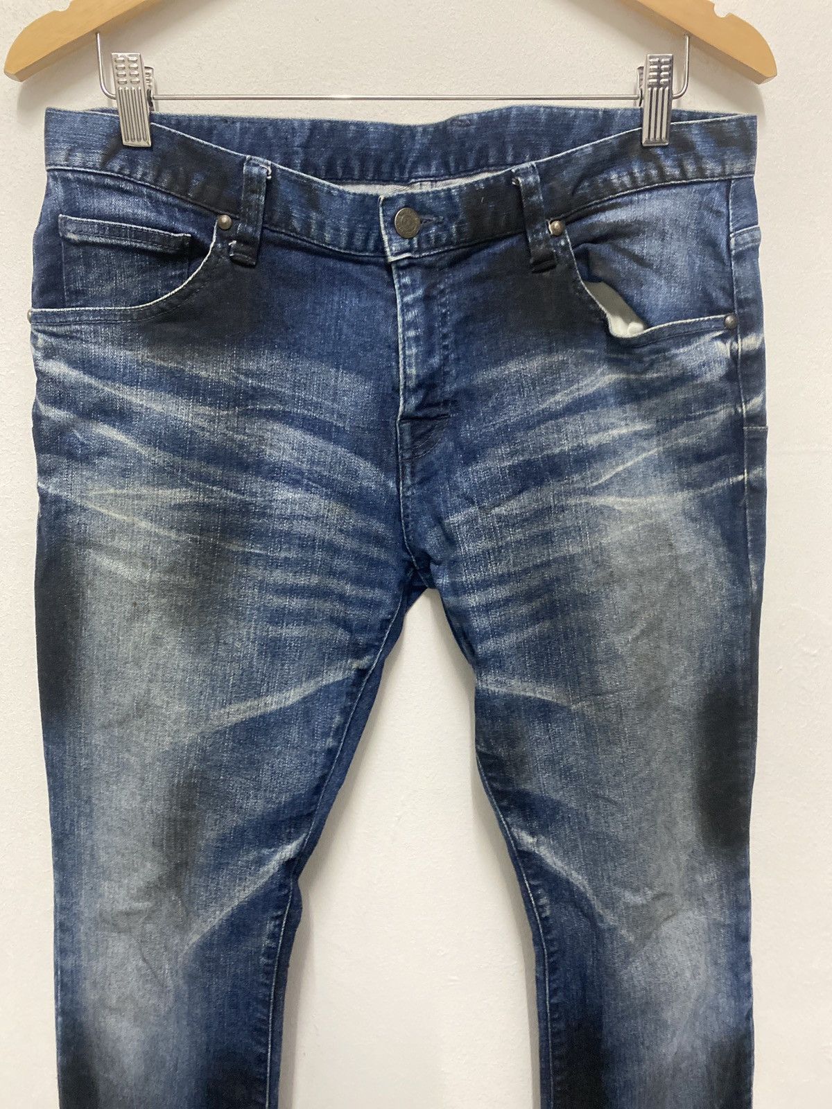 If Six Was Nine × Tornado Mart Tornado mart flared blue jeans painter black Size US 34 / EU 50 - 7 Thumbnail