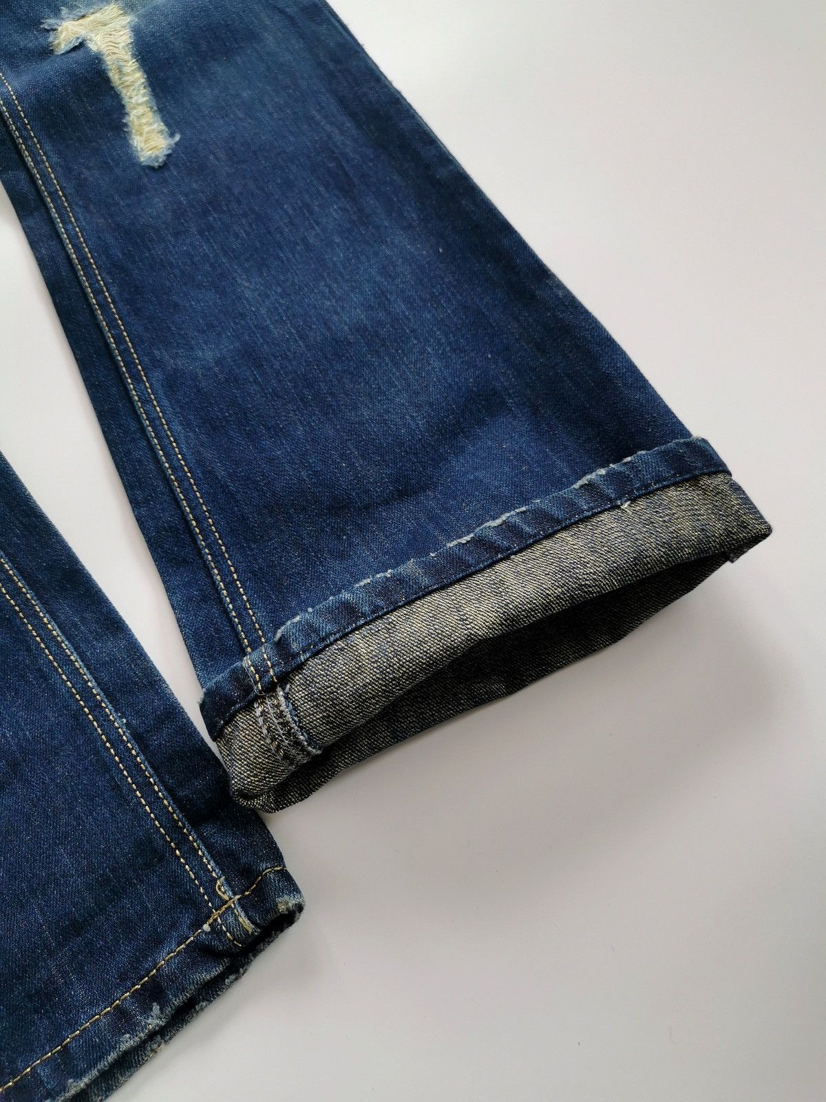 If Six Was Nine Bootcut Flare Gennaro Denim Jeans Size US 31 - 4 Thumbnail