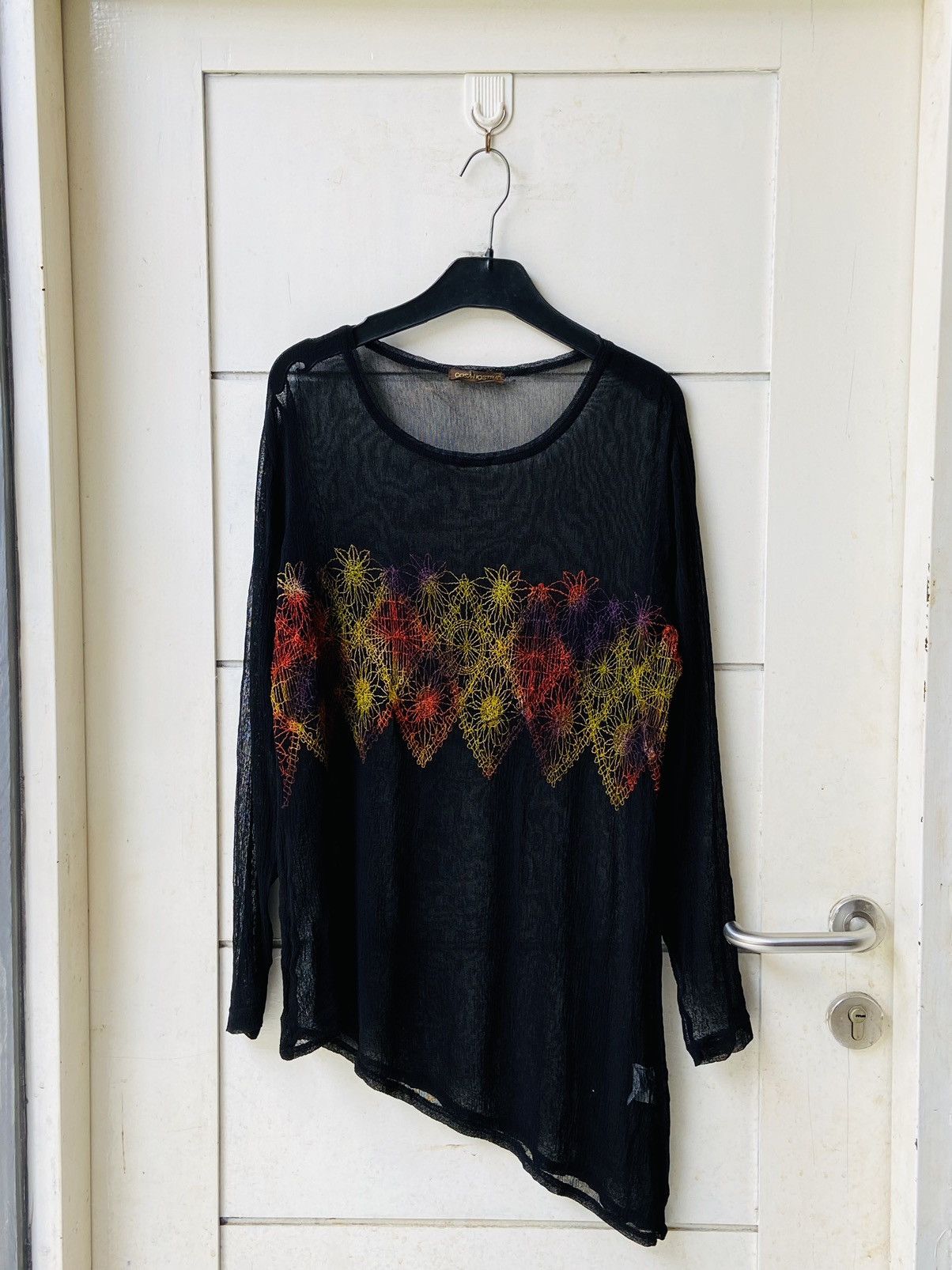 Other COSA-NOSTRA Black Mesh Long Sleeve T-Shirt Size US M / EU 48-50 / 2 - 8 Thumbnail