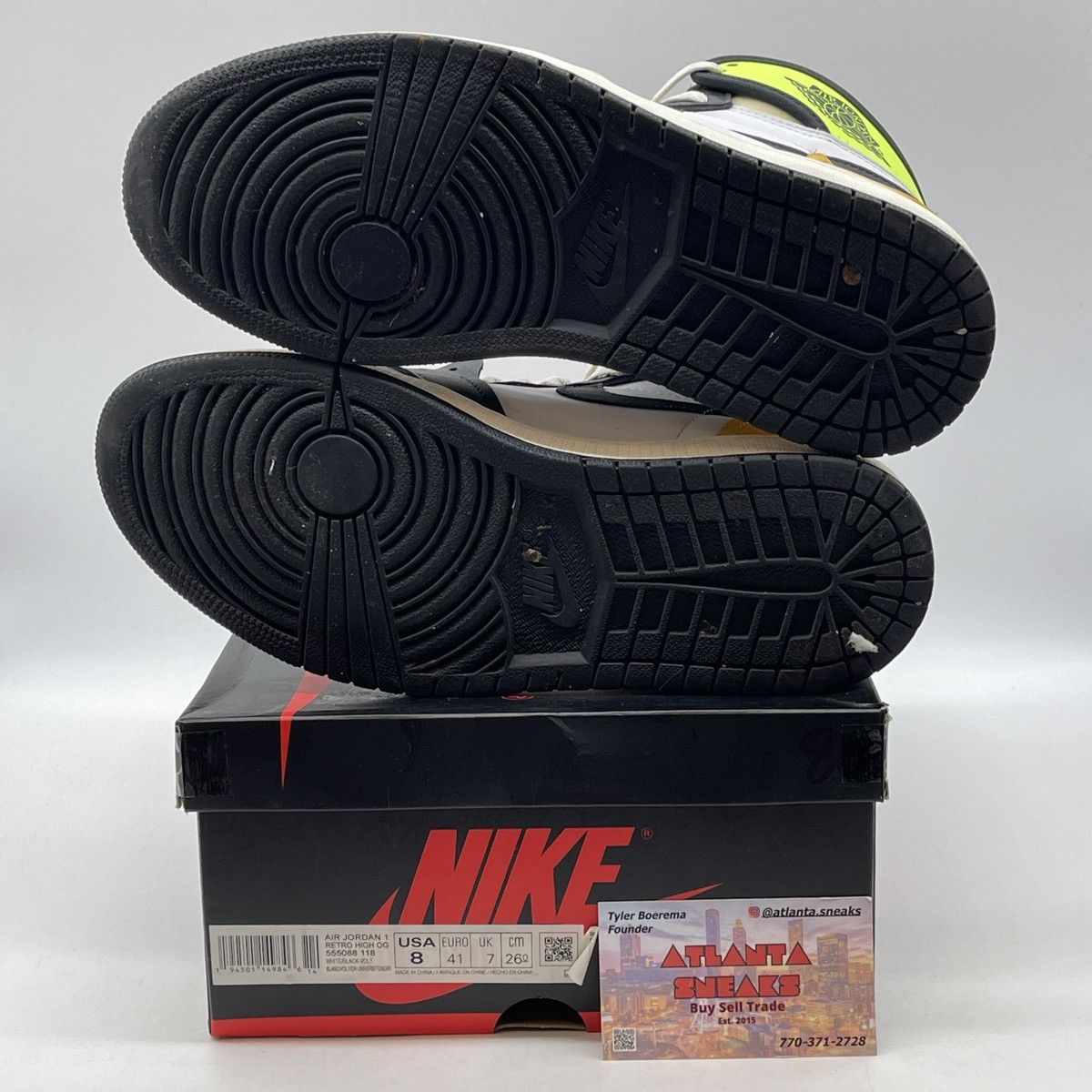 Jordan Brand Air Jordan 1 high volt gold Size US 8 / EU 41 - 7 Thumbnail