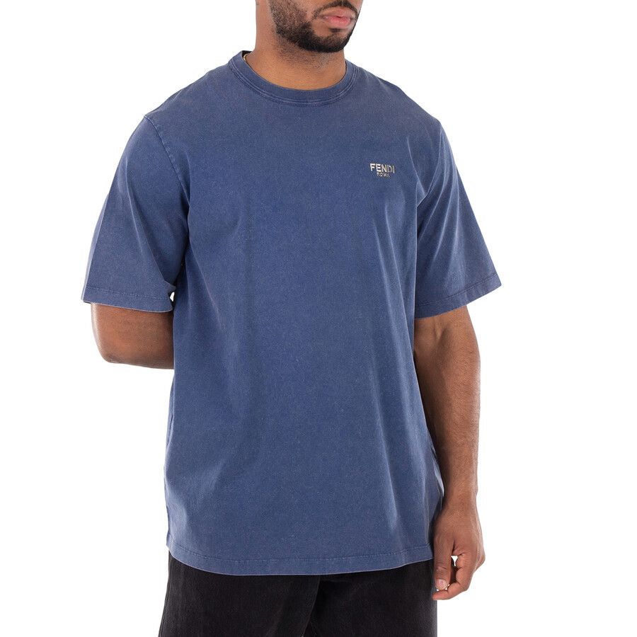 Fendi o1s1wg111225 T-Shirt in Blue Size US XL / EU 56 / 4 - 3 Thumbnail