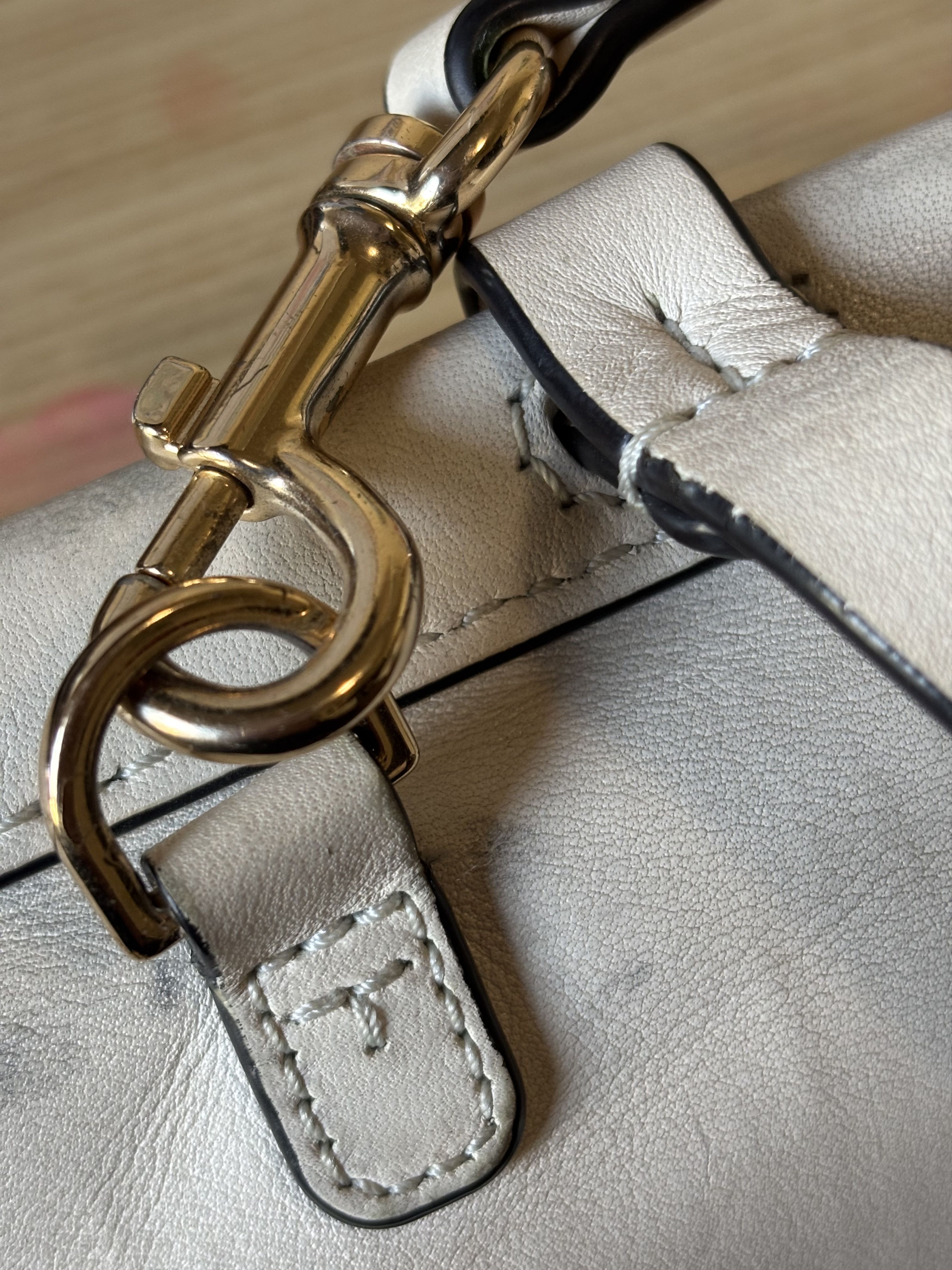 Tory Burch Tory Burch Block-T leather satchel in IVORY Size ONE SIZE - 5 Thumbnail