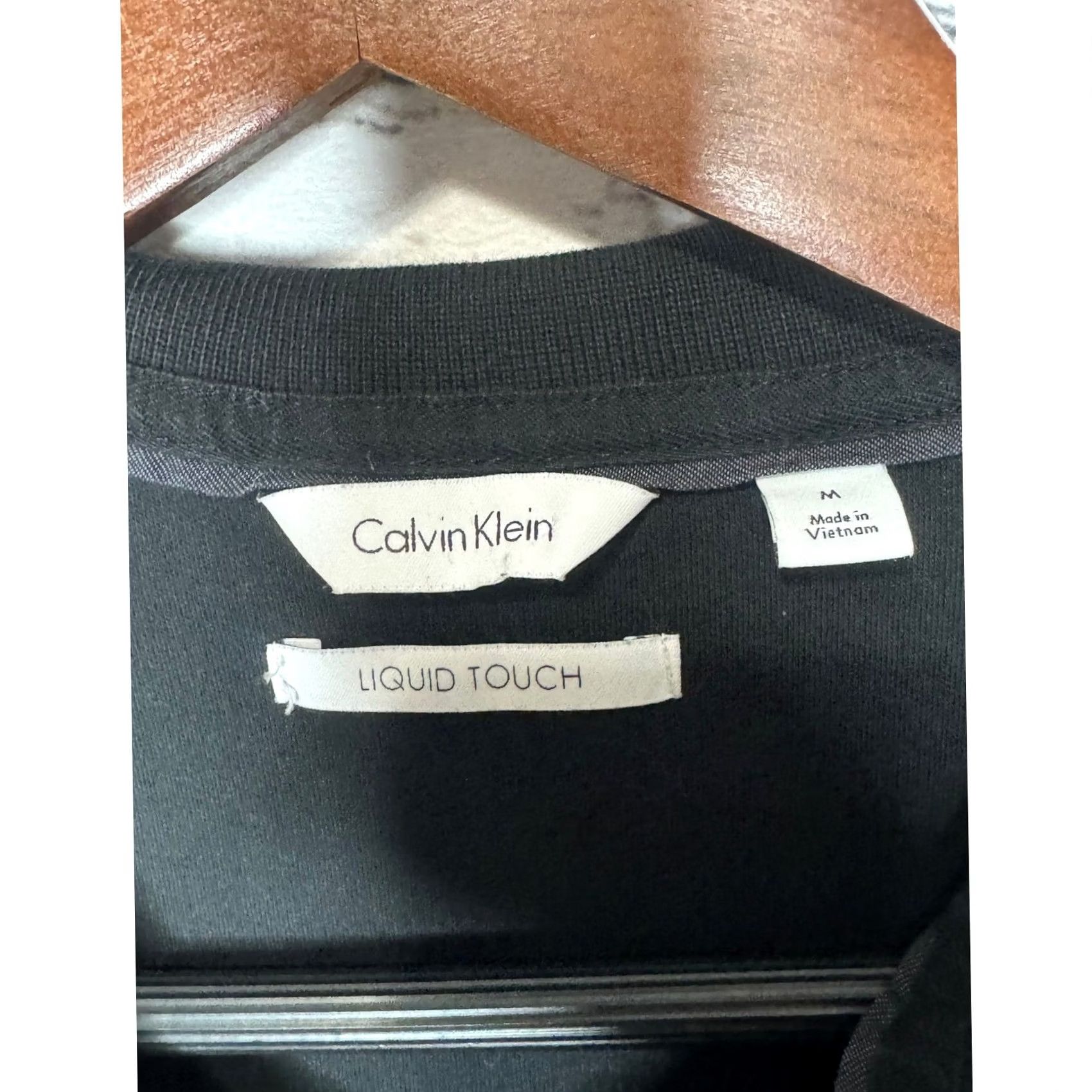 Calvin Klein Calvin Klein Polo Shirt Mens Black Short Sleeve Liquid Touch Button-Down Collar Knit Solid Regular Size M Size US M / EU 48-50 / 2 - 7 Thumbnail