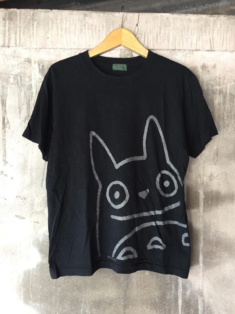 image of Anima x Archival Clothing Totoro Fund Anime Tee in Black, Men's (Size Medium)