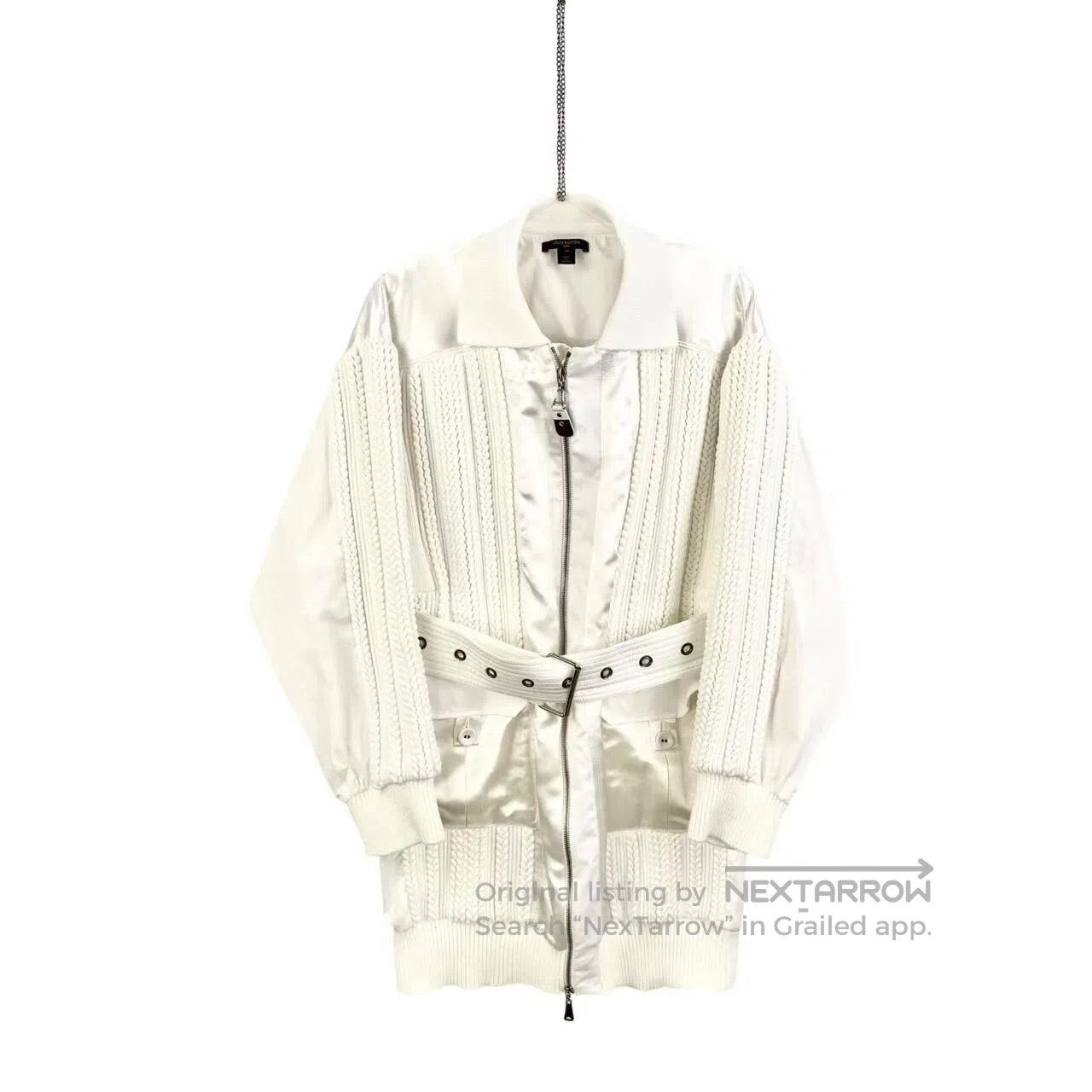 Louis Vuitton Louis Vuitton Rework spliced white coat trench coat| Size XS / US 0-2 / IT 36-38 - 1 Thumbnail