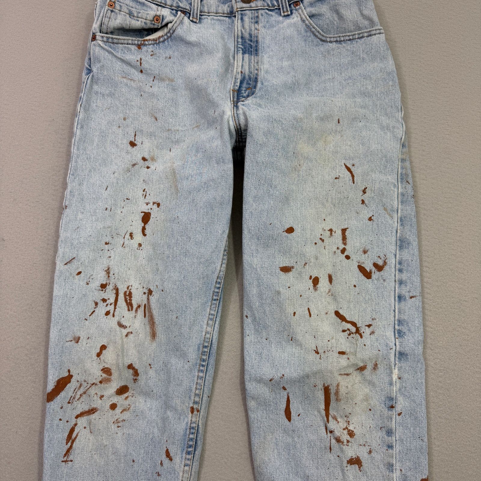 Levi's Vintage Levis 550 Jeans 34x32 Blue Paint Splatter Relaxed Size US 34 / EU 50 - 2 Thumbnail