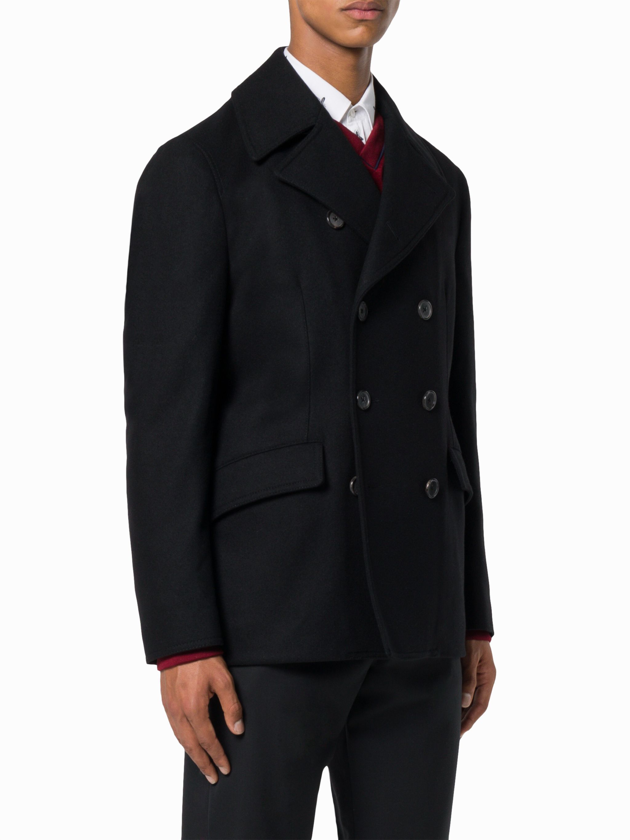 Dolce & Gabbana o1y0125 Double-Breasted Coat in Black Size US M / EU 48-50 / 2 - 3 Thumbnail