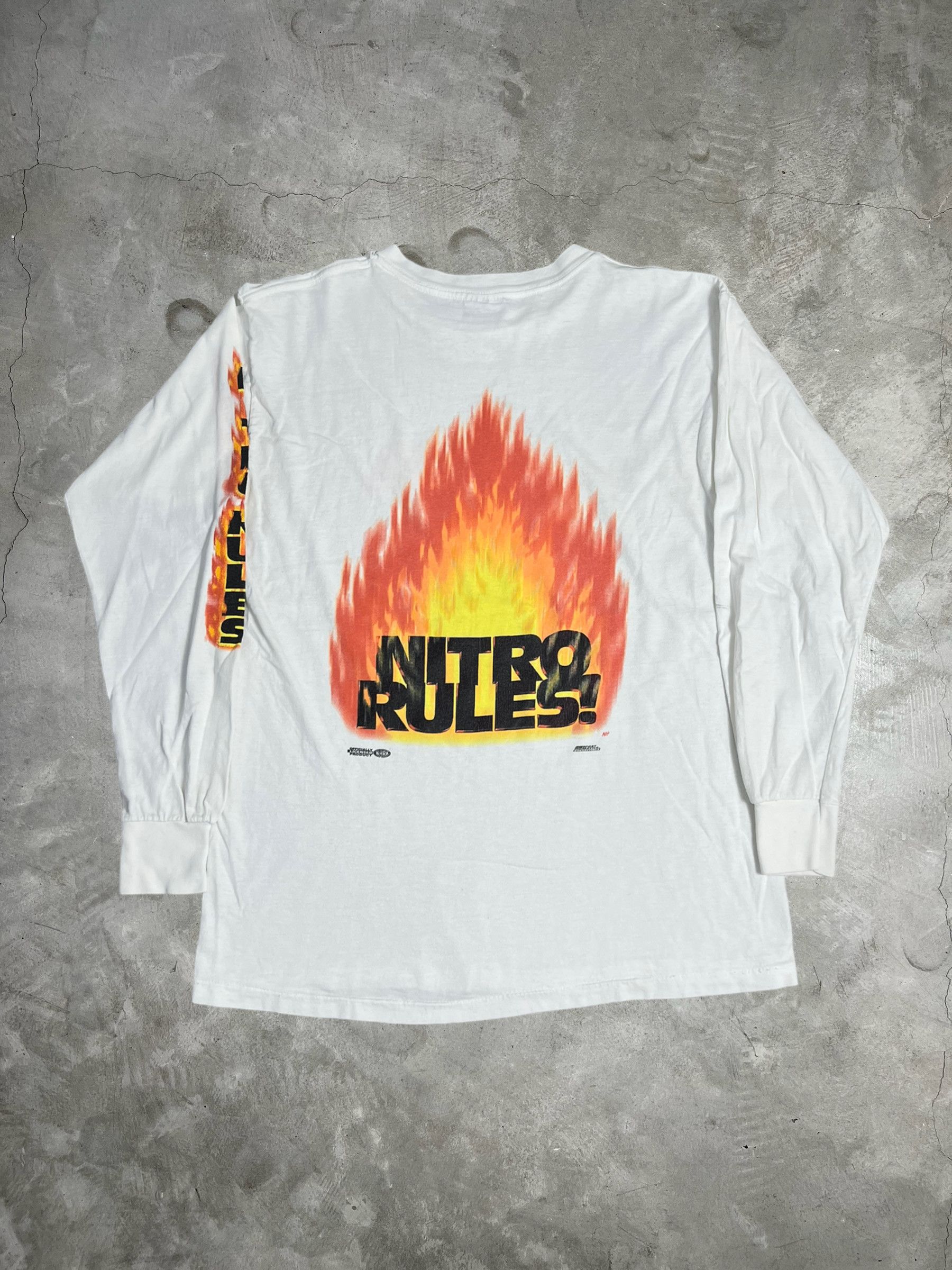 Vintage Vintage NHRA Promo Long Sleeve Tee (M) GTMD886 Size US M / EU 48-50 / 2 - 1 Thumbnail
