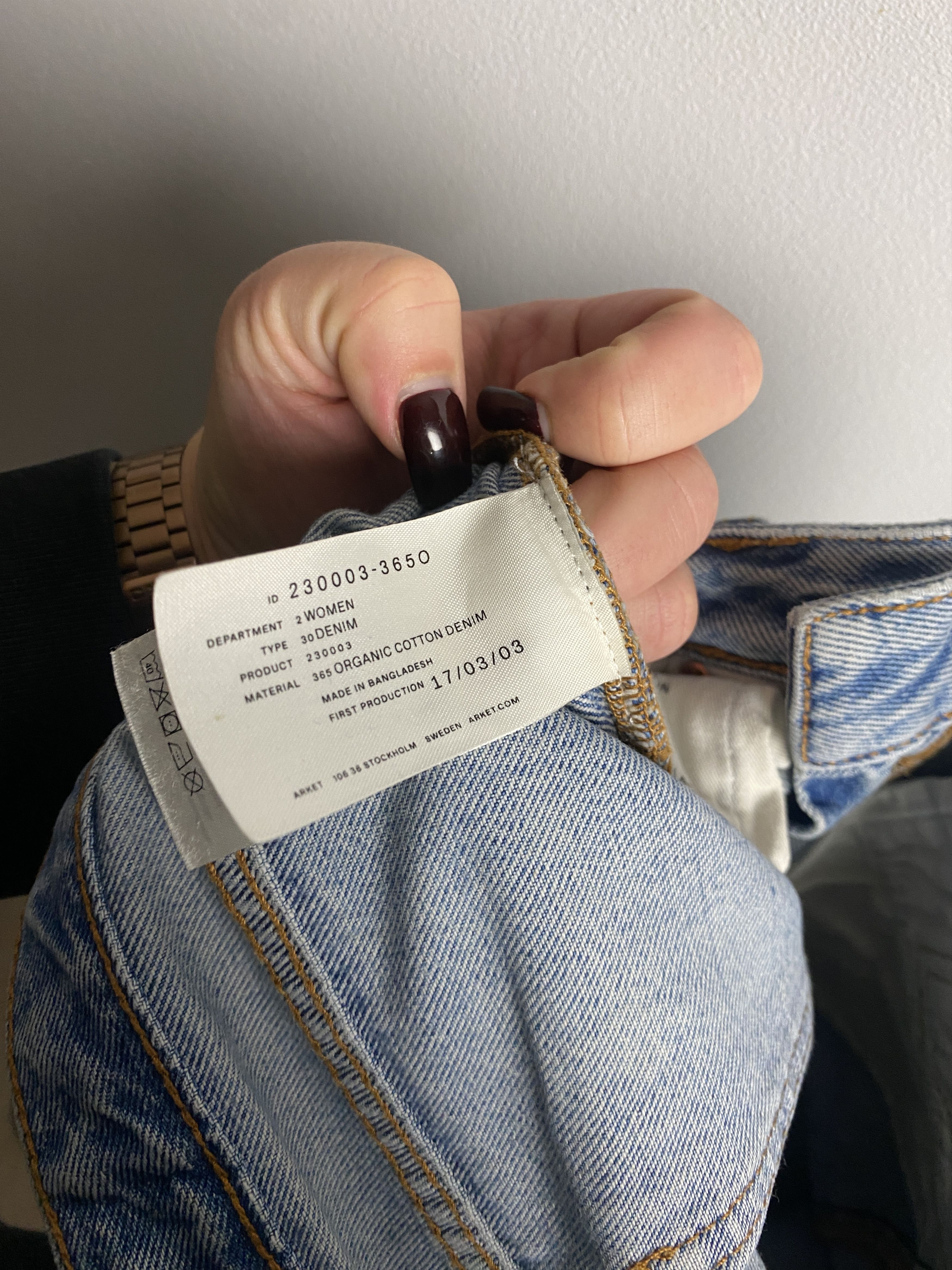 Arket Arket Jade Cropped Slim Stretch jeans denim pants Size 26" / US 2 / IT 38 - 7 Thumbnail