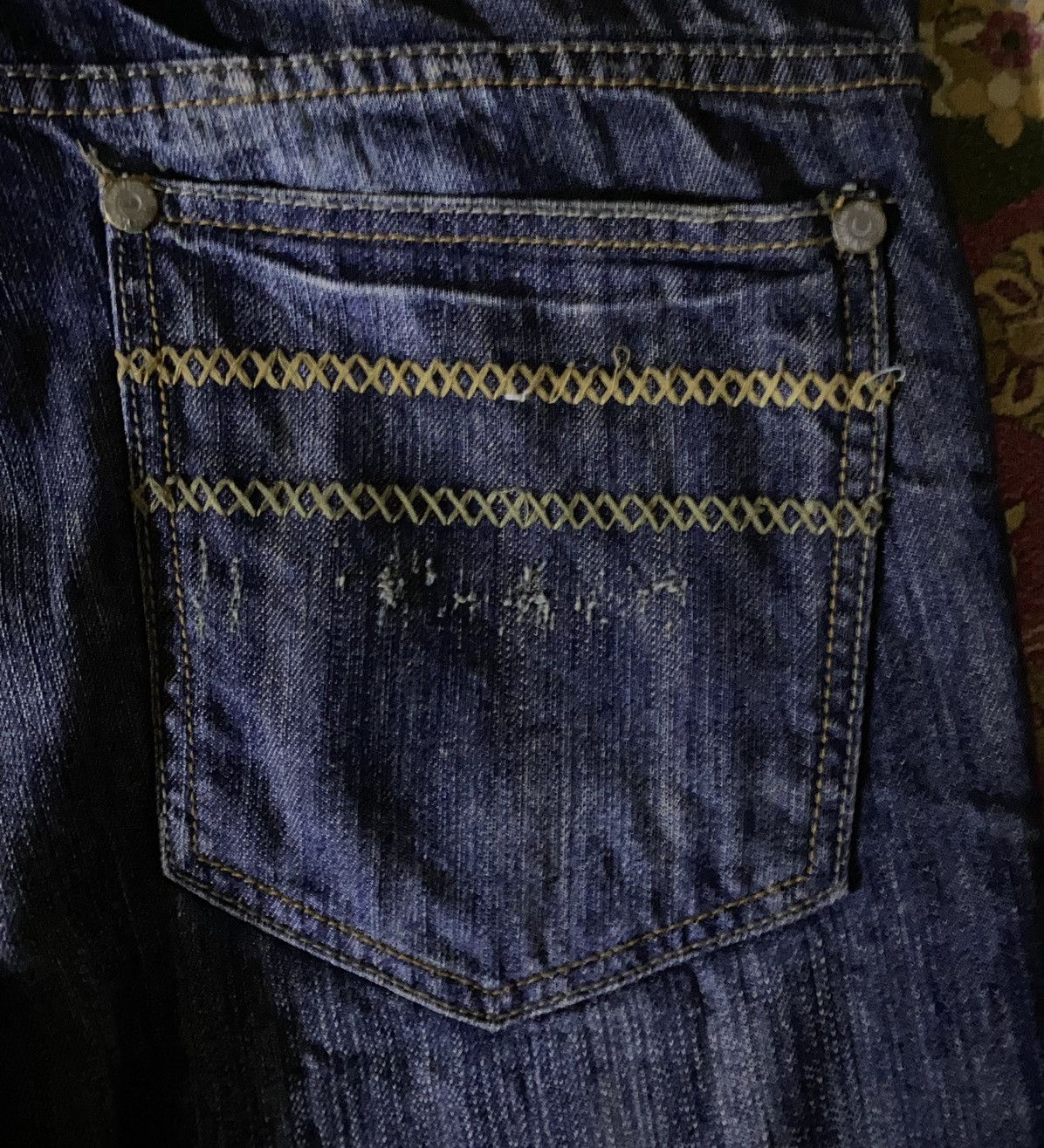 If Six Was Nine Vintage Japanese Brand ENERGY Distressed Denim Punk Style Size US 32 / EU 48 - 10 Thumbnail