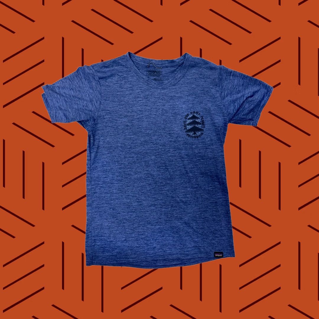 Patagonia VINTAGE Patagonia Men's XS Blue Heather Save Our Home Planet Graphic T-Shirt Athletic T-Shirt Mens XS Blue Heather Outdoor Nature Environmental 90s? Size US XS / EU 42 / 0 - 1 Thumbnail