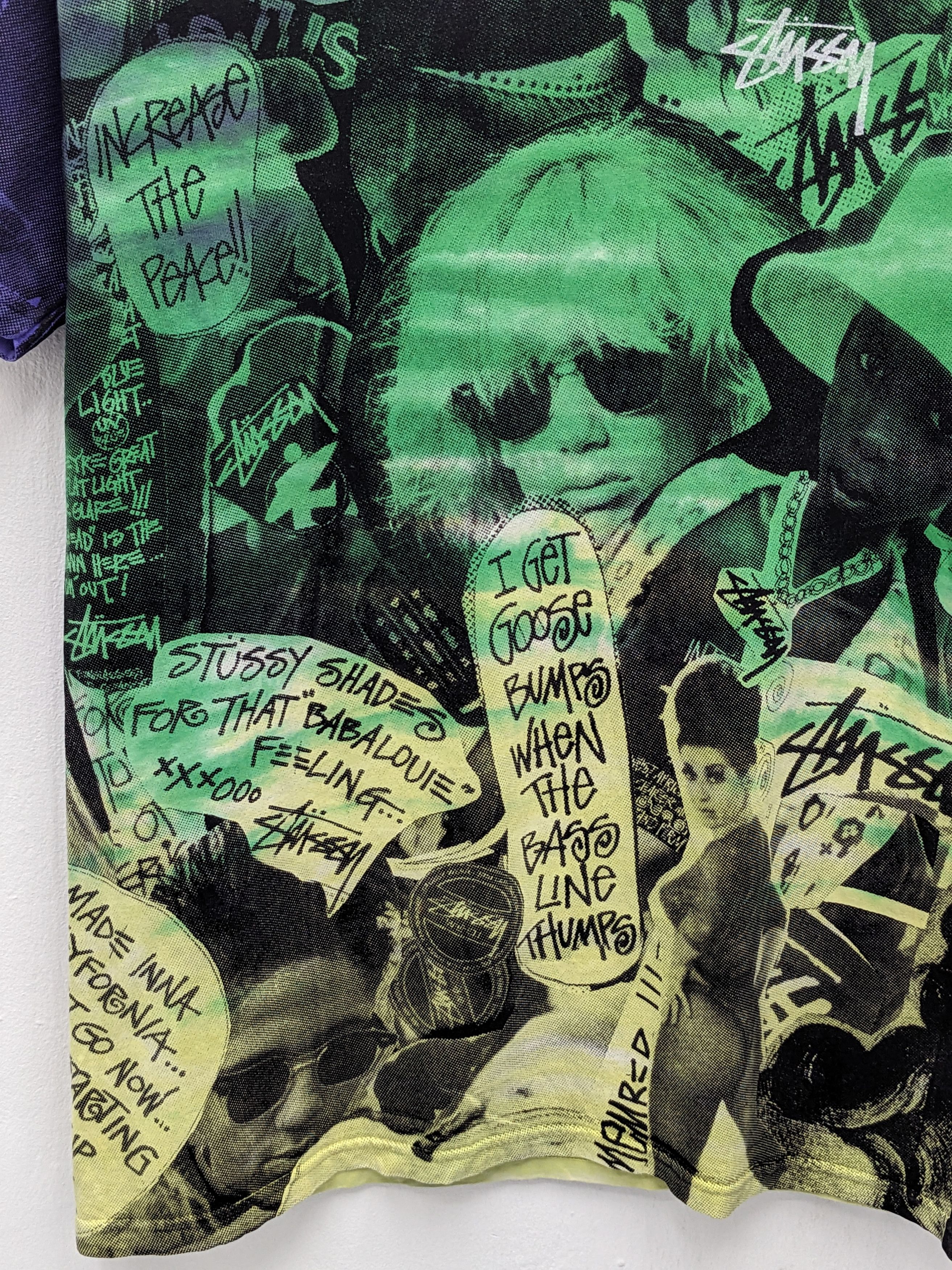 Stussy Rare Stussy Overprint Tshirt Size US L / EU 52-54 / 3 - 4 Thumbnail