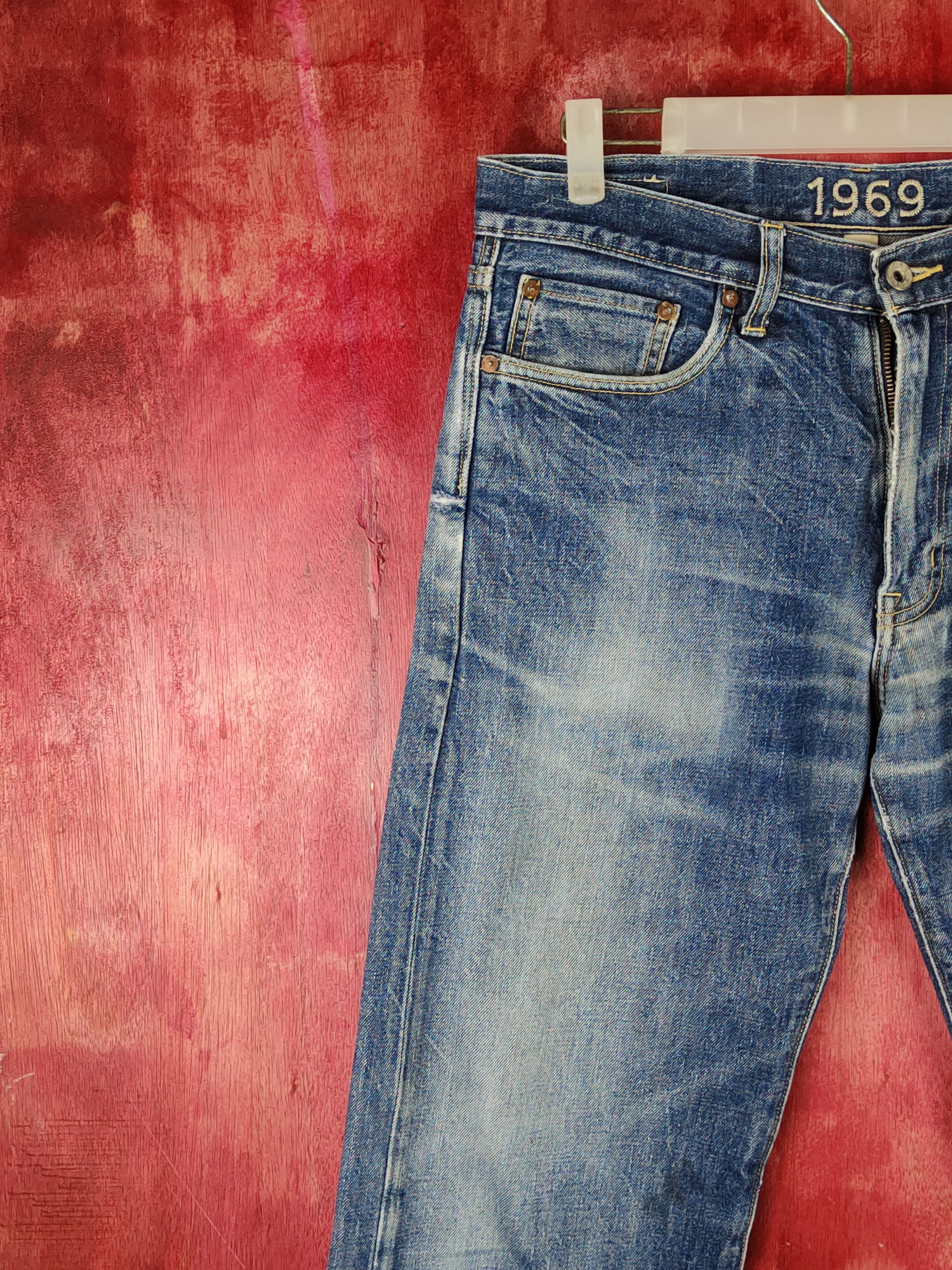 Gap Gap Dark Blue 1969 vintage jeans Denim pants #S1514 Size US 32 / EU 48 - 3 Thumbnail