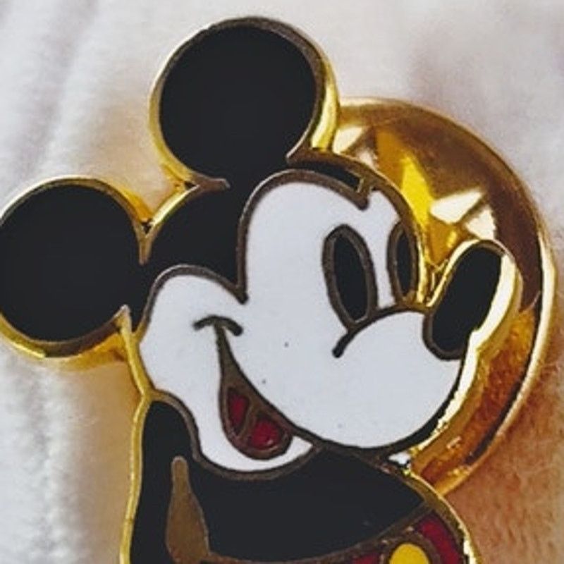 Disney Vintage Disney Mickey Mouse Enamel Pin Classic Pose Size ONE SIZE - 3 Thumbnail