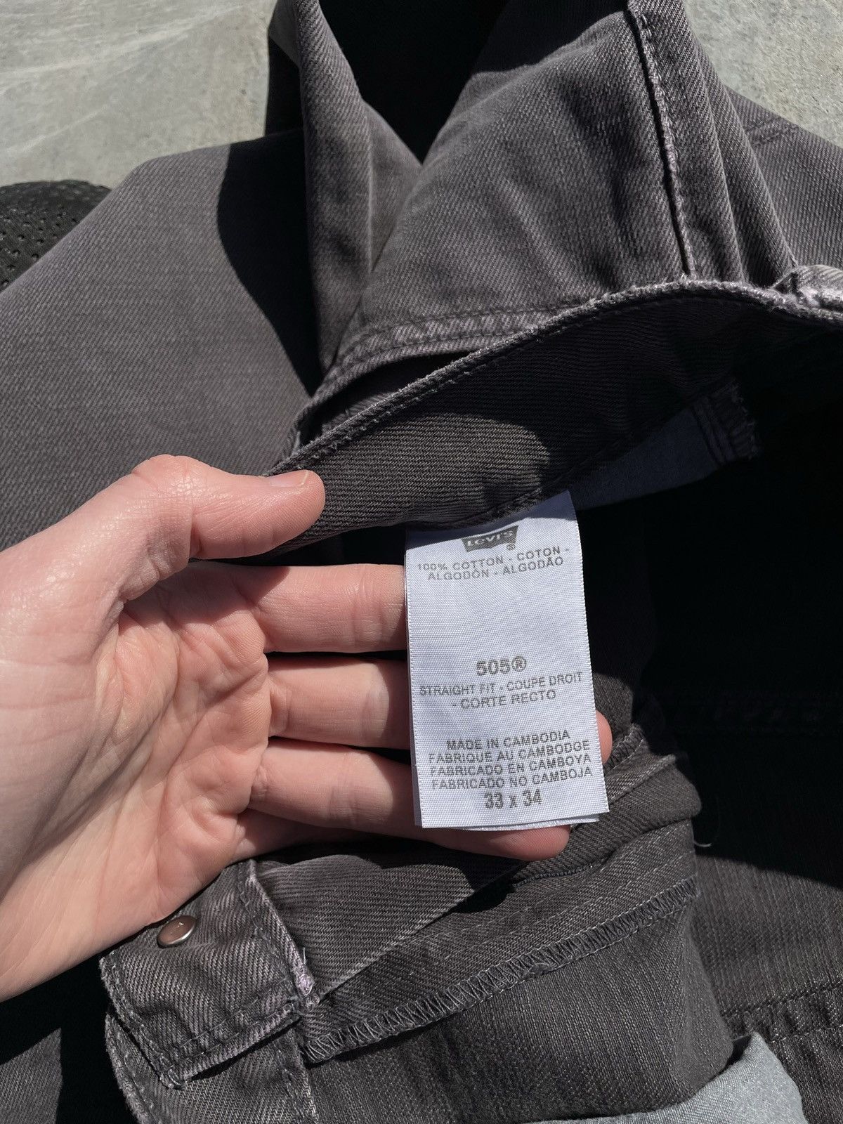 Levi's 🔥 VINTAGE 90s LEVIS 505 GREY FADED Y2K Fit Jeans Pants 🔥 Size US 33 - 8 Thumbnail