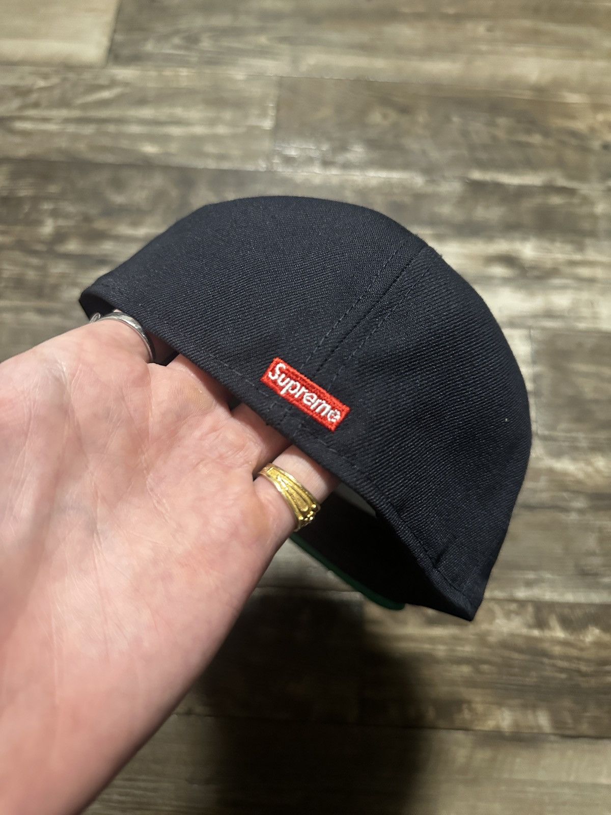S4LEM × Supreme Supreme Salem New Era Fitted Navy (7 1/2) Size ONE SIZE - 5 Thumbnail