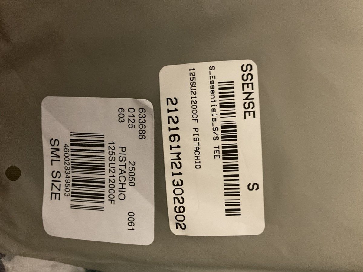 Fear of God Fear of God Essentials Short Sleeve Tee - Size S - Pistachio Size US S / EU 44-46 / 1 - 3 Thumbnail