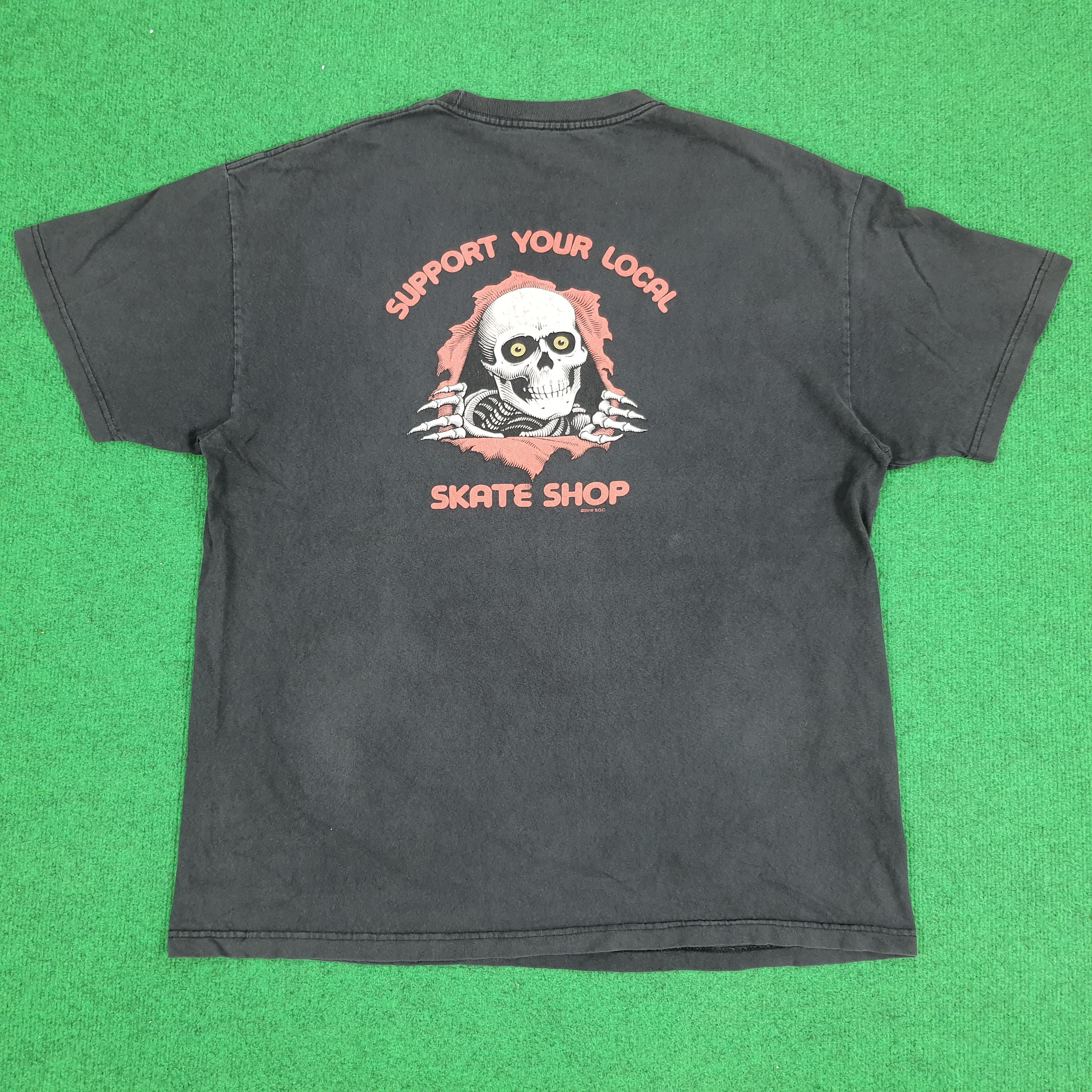 Japanese Brand × Powell Peralta × Vintage Vintage Powell Peralta Skate Shop Tshirt Size US XL / EU 56 / 4 - 1 Thumbnail
