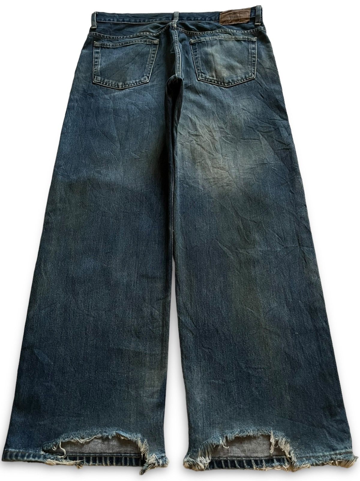 Japanese Brand Vintage Japanese Brand Mud Wash Distressed Baggy Jeans Size US 34 / EU 50 - 2 Thumbnail