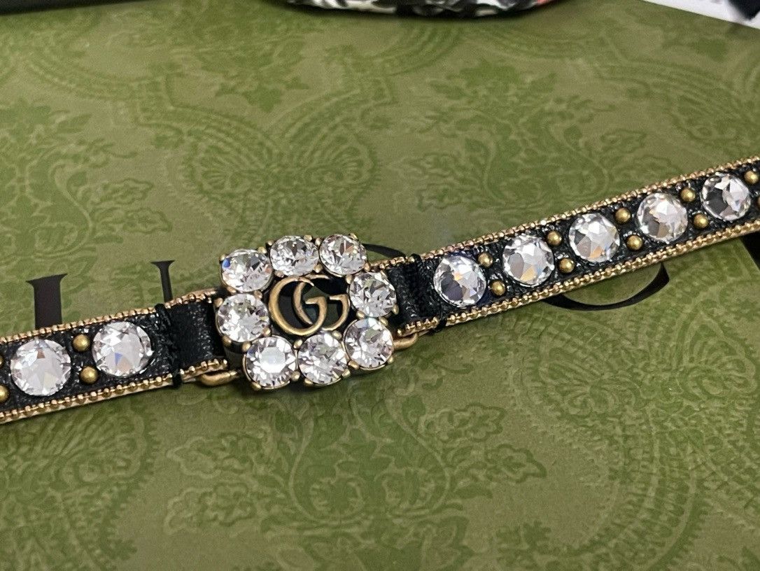 Gucci Gucci GG logo leather bracelet Size ONE SIZE - 1 Thumbnail