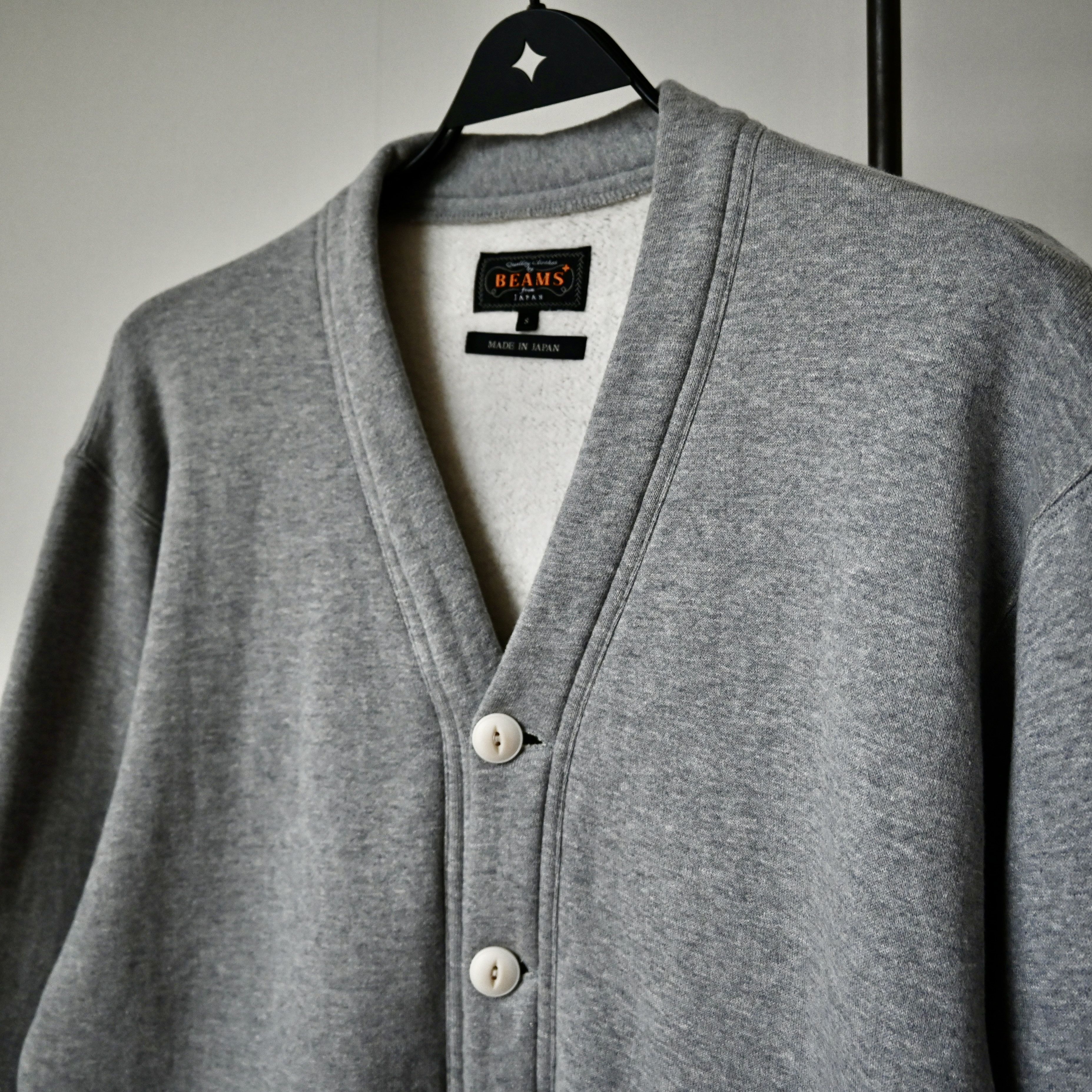 Beams Plus BEAMS Plus soft-fleeced sweat V cardigan, made in Japan Size US S / EU 44-46 / 1 - 6 Thumbnail