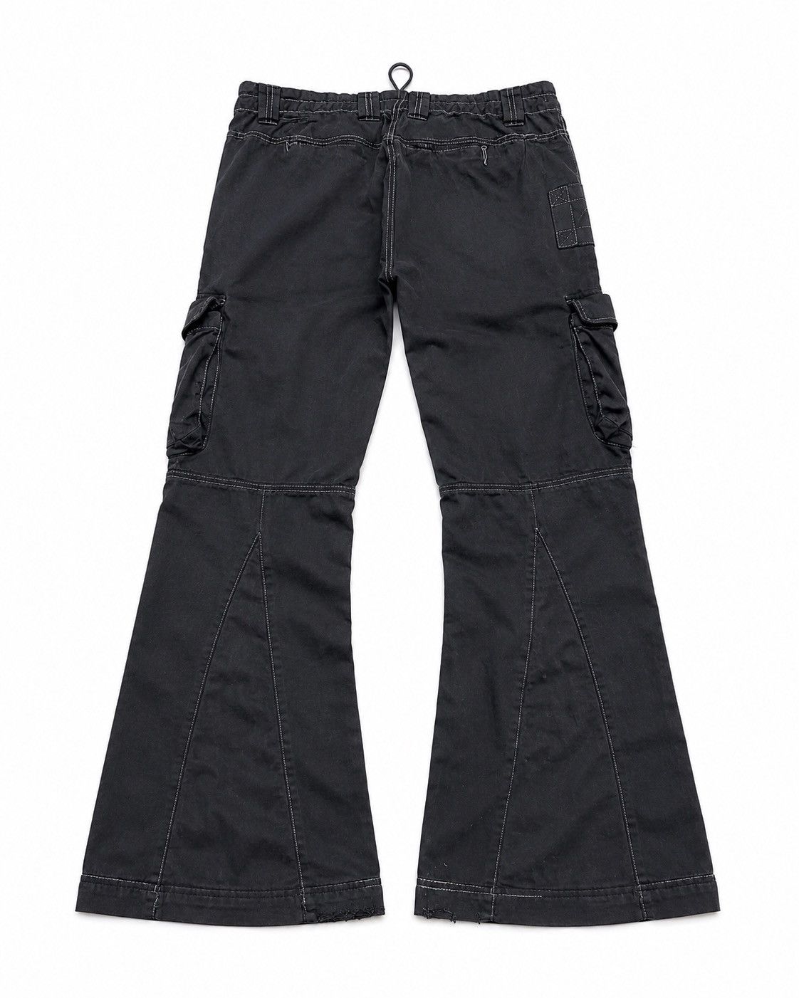 Japanese Brand Samuel& kevin Lace up flare cargo pants Size US 28 / EU 44 - 2 Thumbnail