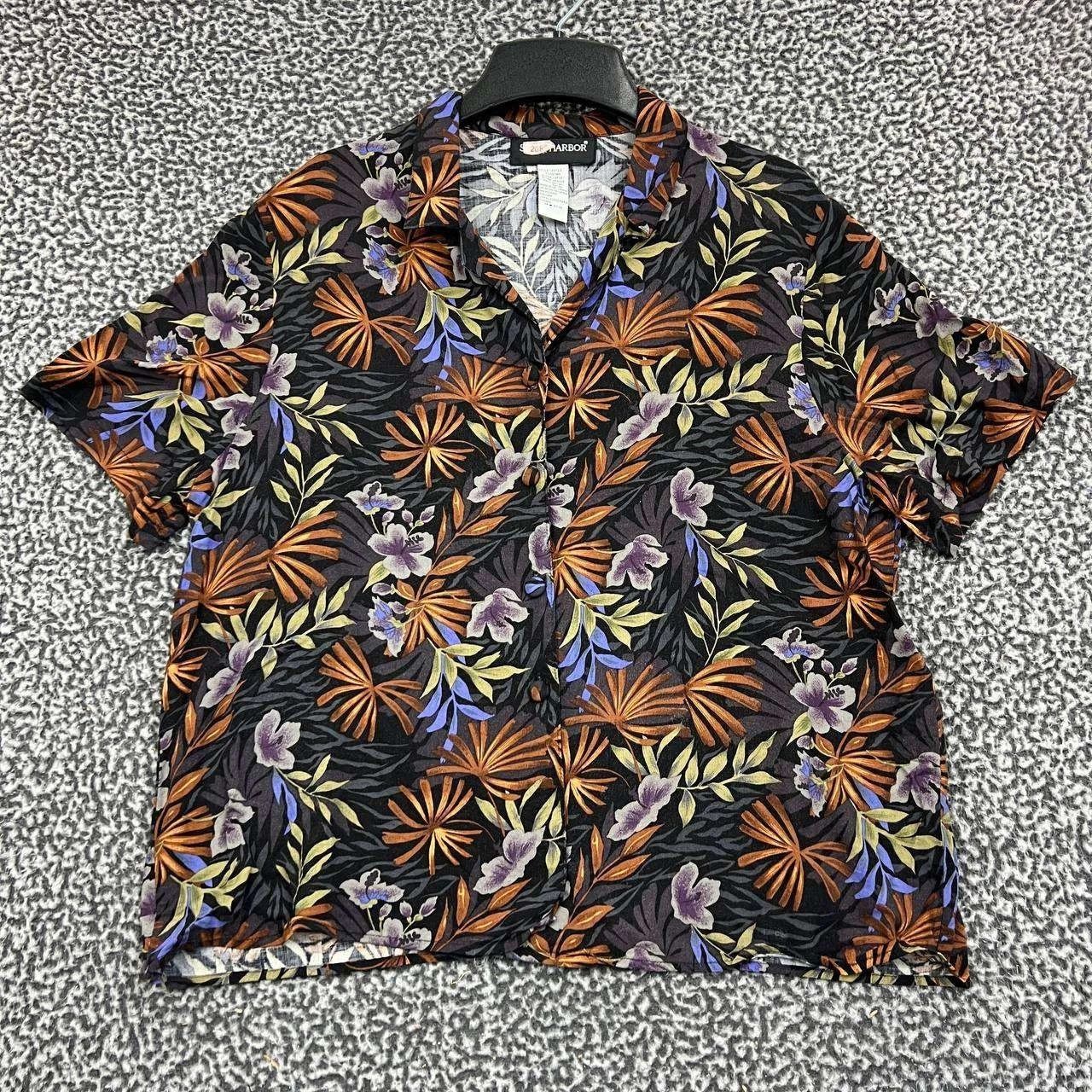Other Sag Harbor Shirt Women Hawaiian Floral Button Up XL Size XL / US 12-14 / IT 48-50 - 1 Thumbnail
