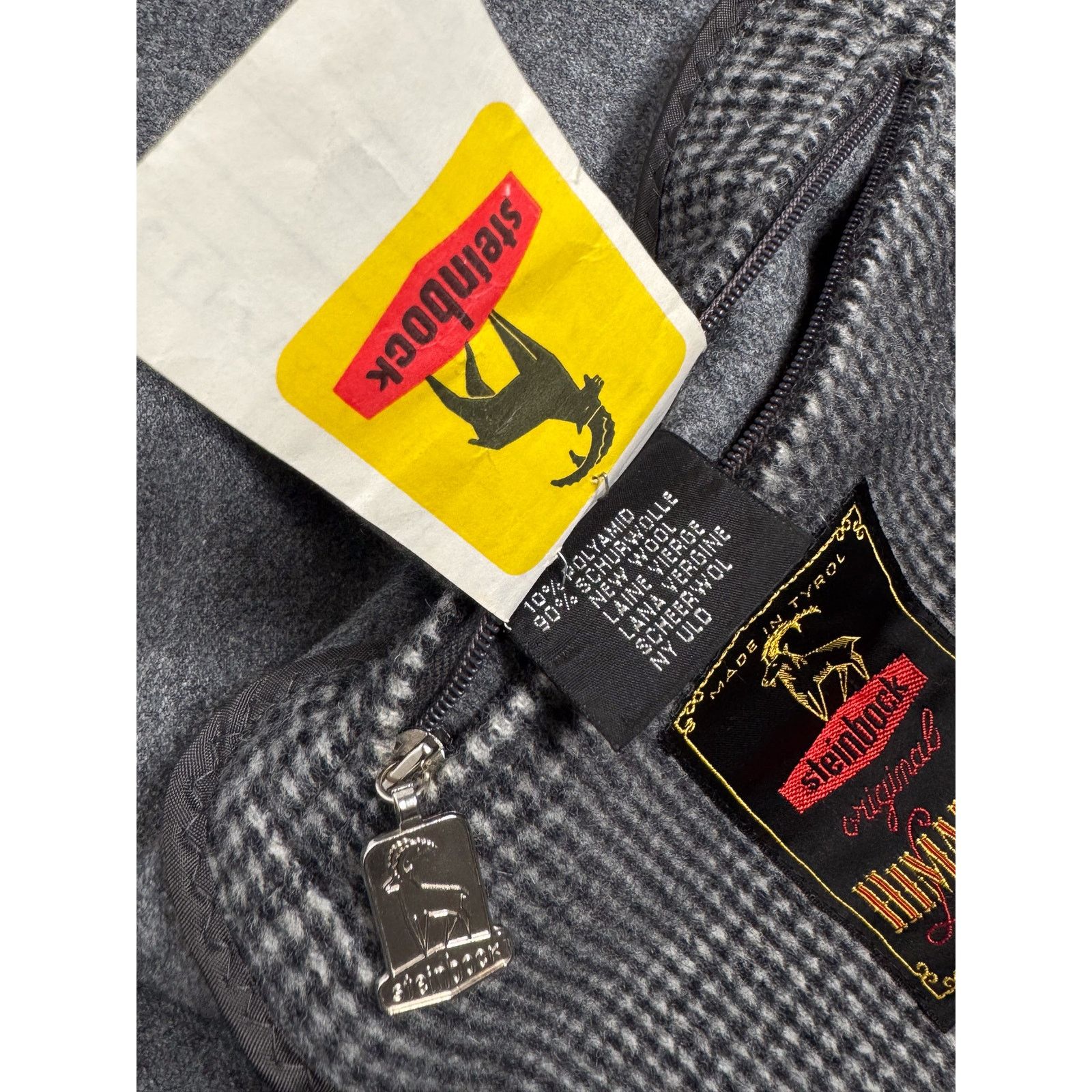 Other Steinbock Tyroler Loden Coat Houndstooth Himalaya Size US L / EU 52-54 / 3 - 10 Thumbnail