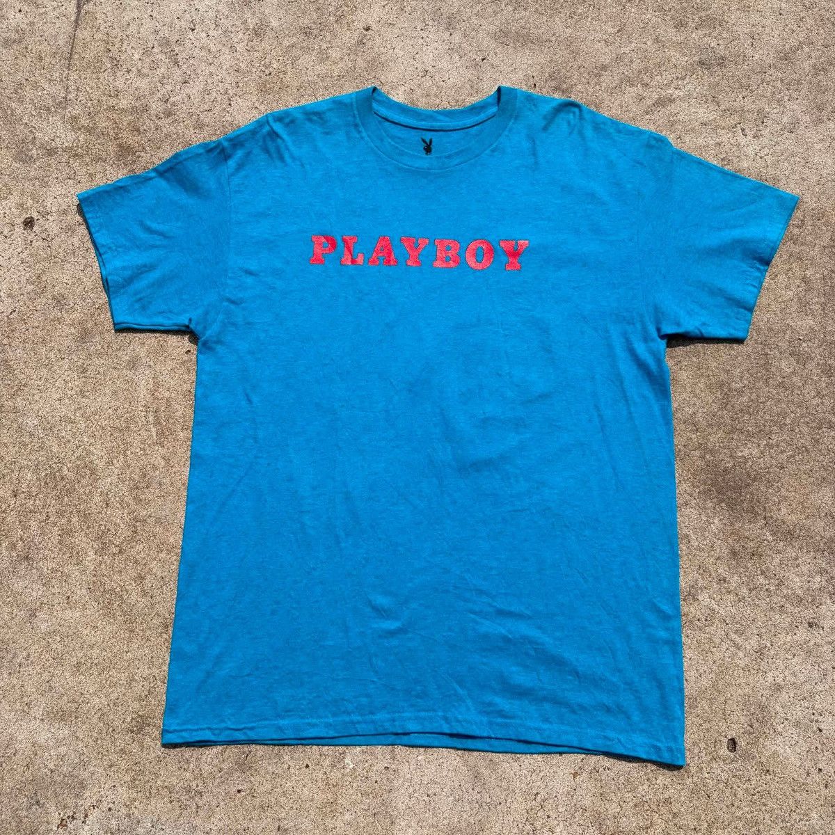 Playboy PLAYBOY T Shirt Mens L Period Cover Bunny Blue Tee Shirt Size US L / EU 52-54 / 3 - 2 Thumbnail