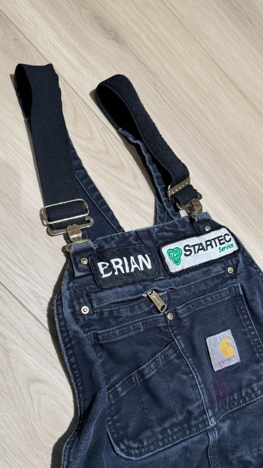 Carhartt Carharrt double knee carpenter overalls pants distressed Size US 32 / EU 48 - 12 Thumbnail