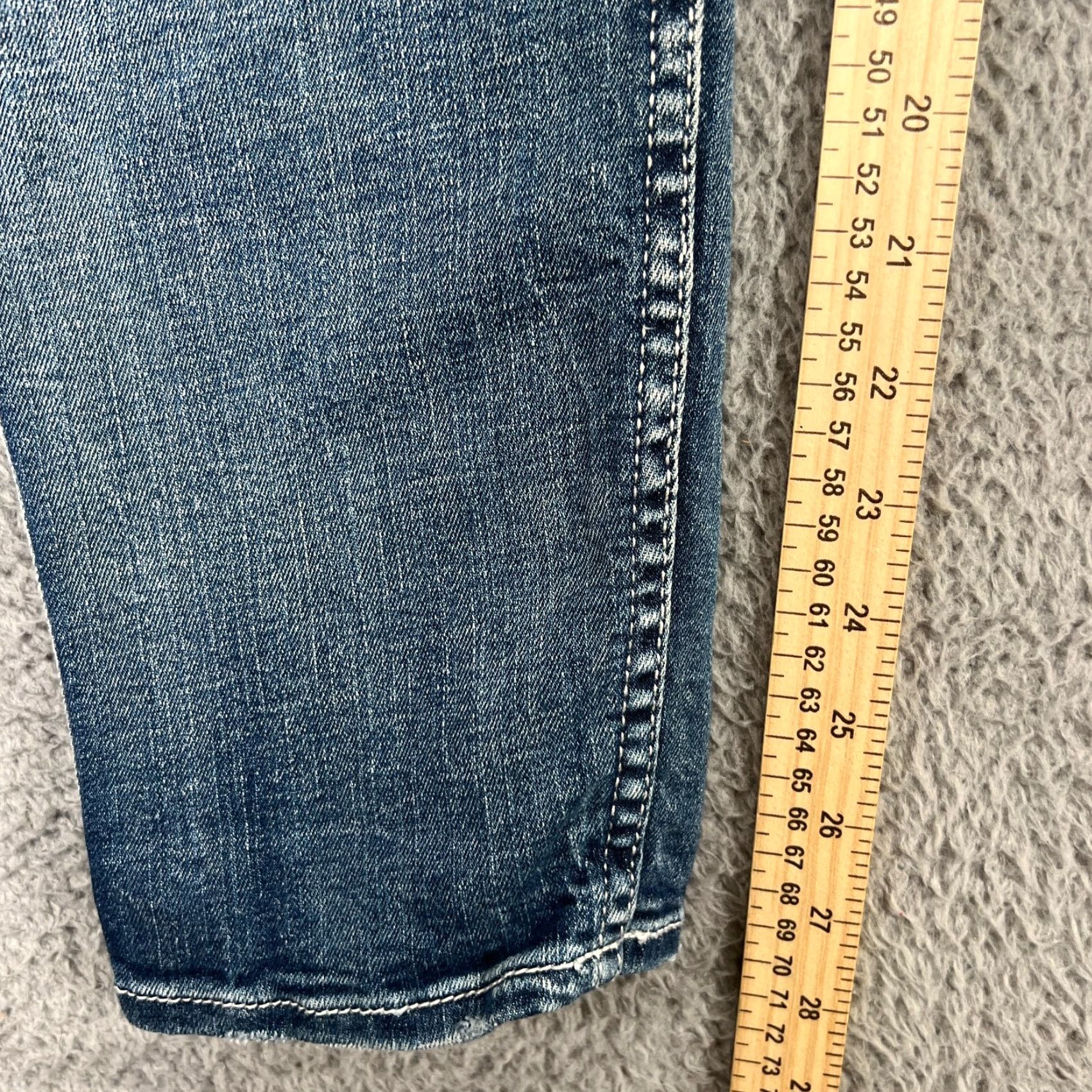 Silver Jeans Co. VINTAGE Silver Jeans Co Boyfriend Jeans Womens 26 31x28 Super Stretch High Rise Blue Distressed Denim Size 26" / US 2 / IT 38 - 4 Thumbnail