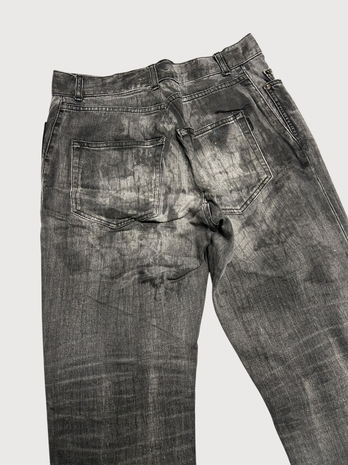 Saint Laurent Paris SS2019 D02 Croc Print Japanese Denim Size US 32 / EU 48 - 4 Thumbnail