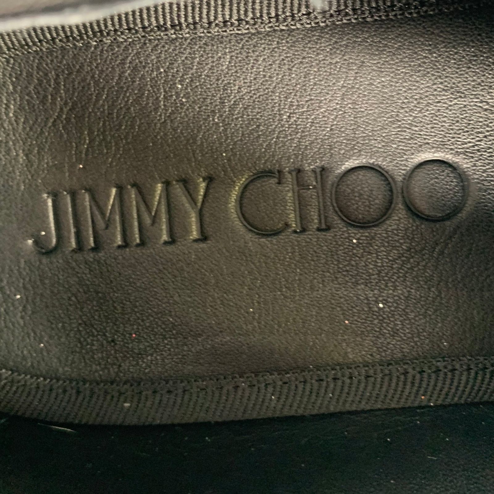 Jimmy Choo JIMMY CHOO Silver Black Medusa Jacquard Tassels Loafers Size US 7 / EU 40 - 8 Thumbnail