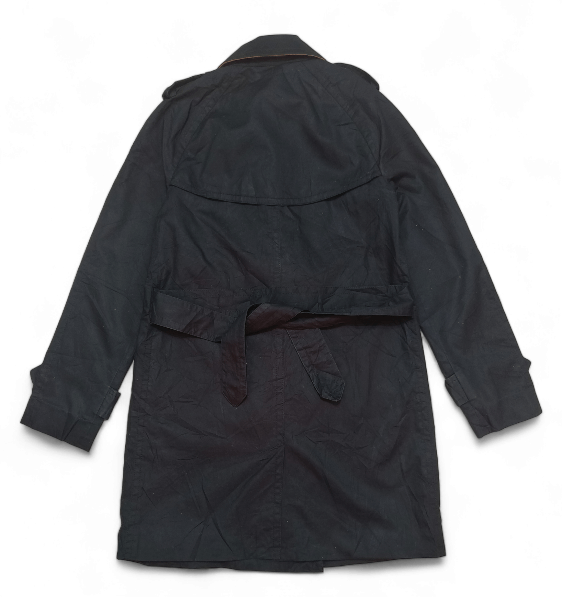 Coach Vintage COACH New York Black Belted Trench Coat Size XS / US 0-2 / IT 36-38 - 6 Thumbnail